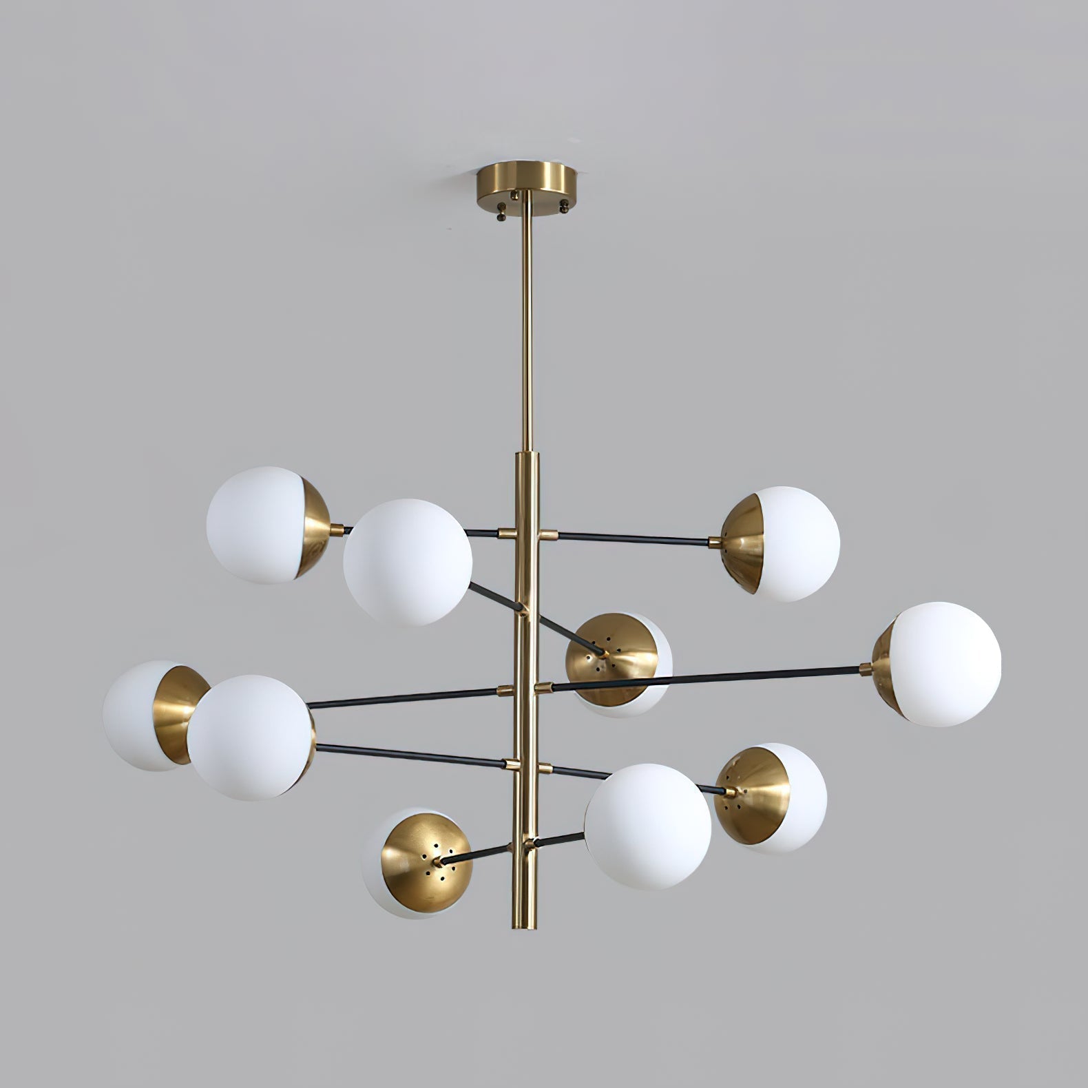 Ultra Lustre Métal Laiton Verre Minimaliste Moderne