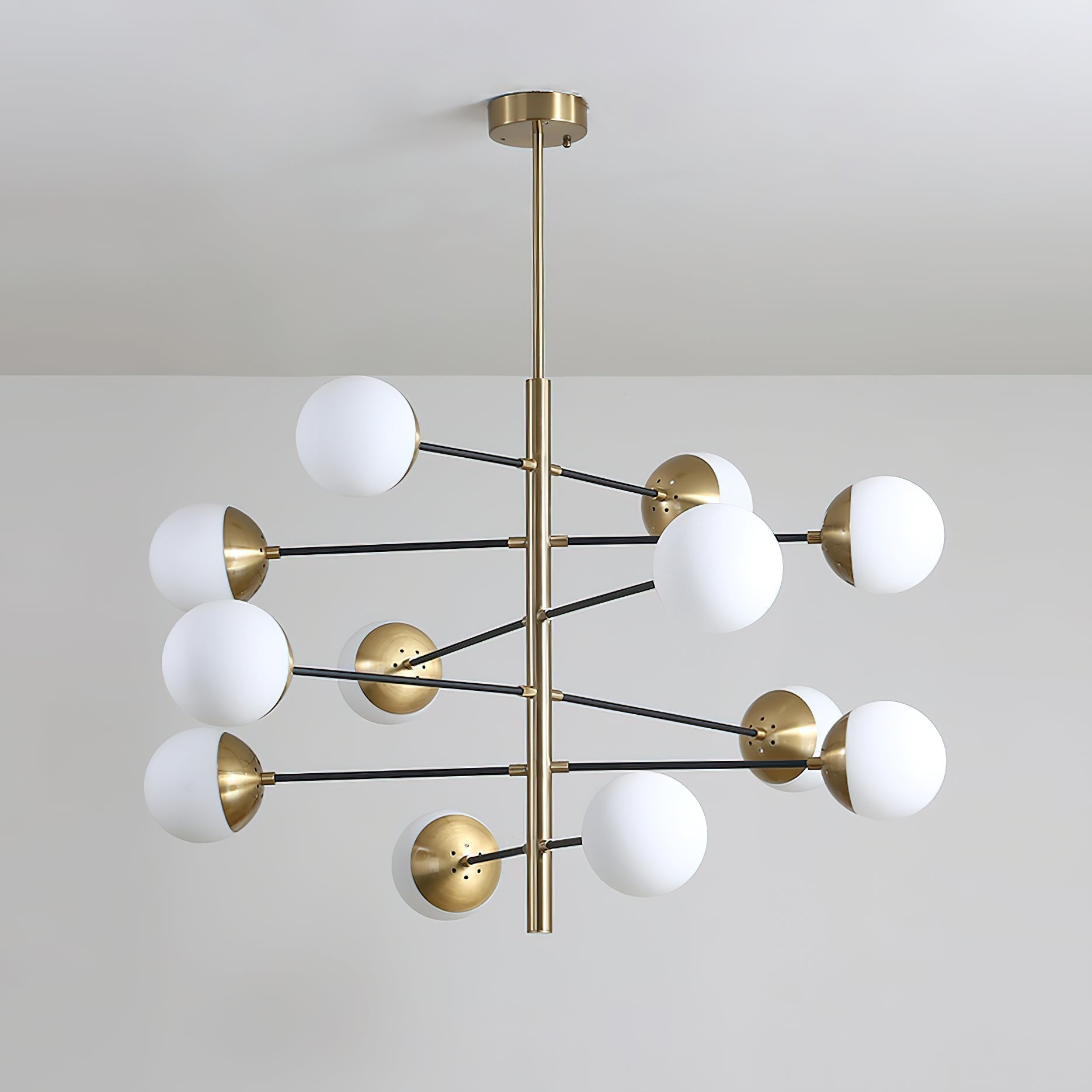 Ultra Lustre Métal Laiton Verre Minimaliste Moderne
