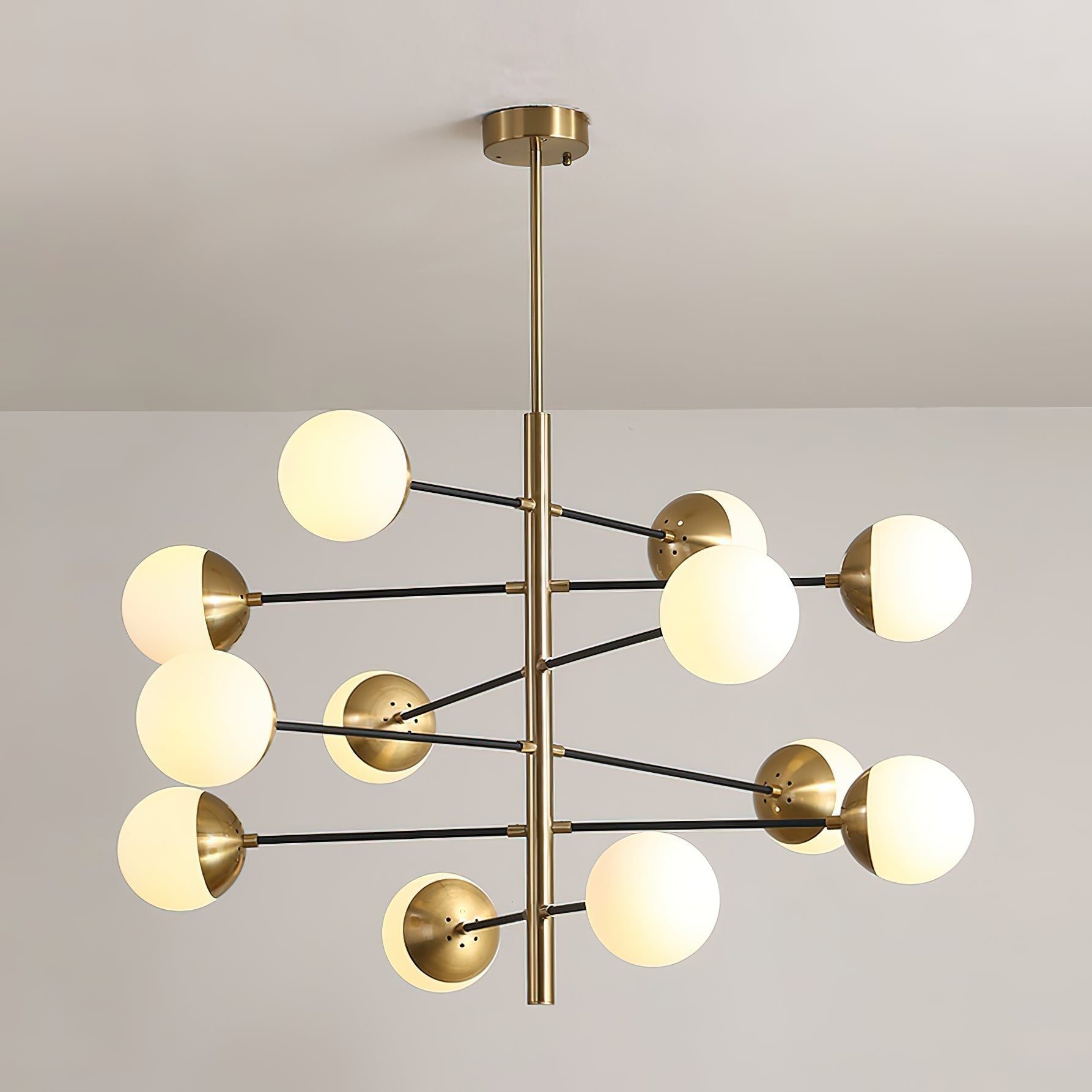 Ultra Lustre Métal Laiton Verre Minimaliste Moderne