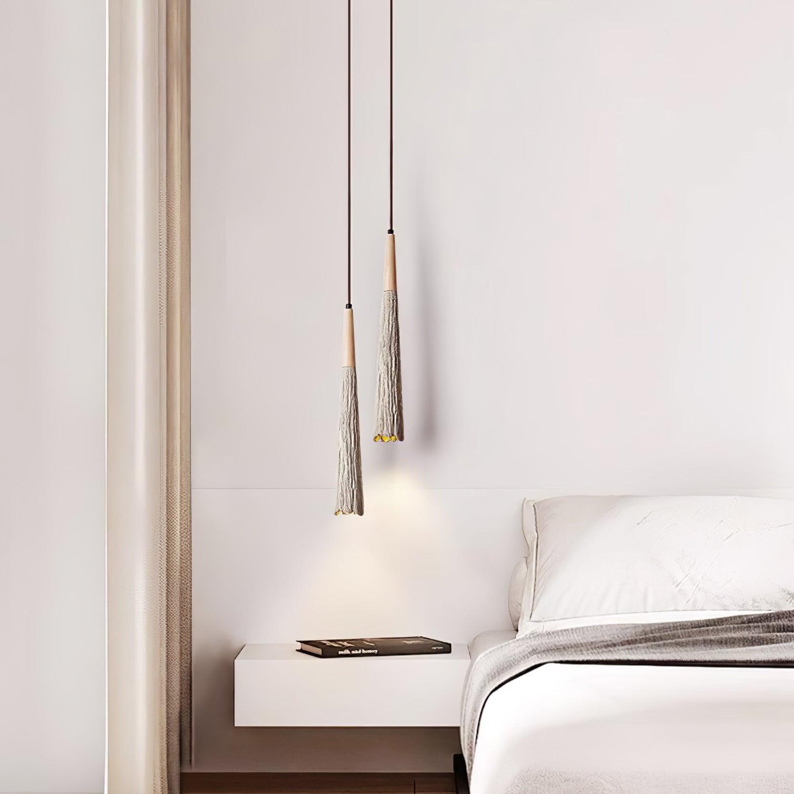 Solara Lampe suspendue en béton plissé