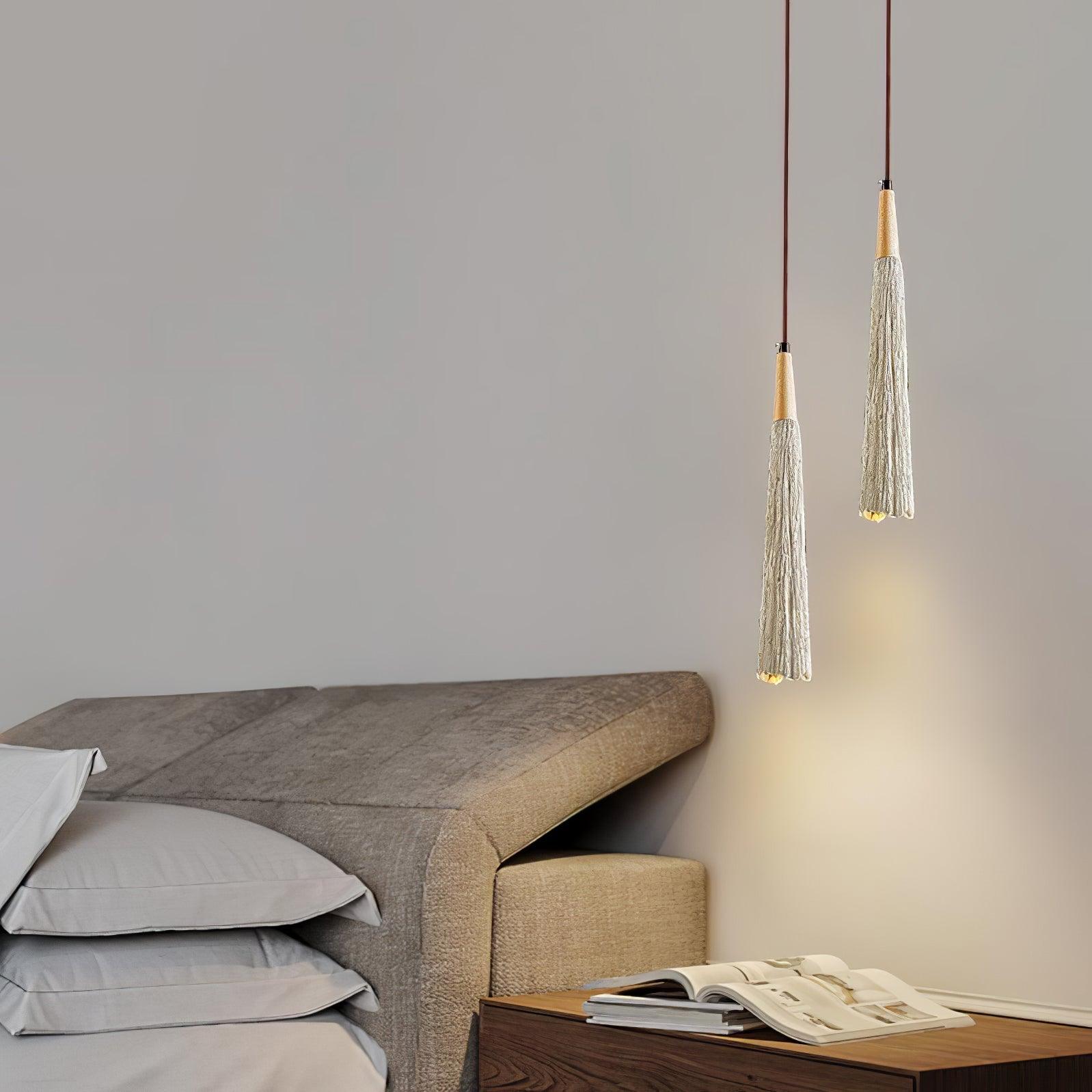 Solara Lampe suspendue en béton plissé