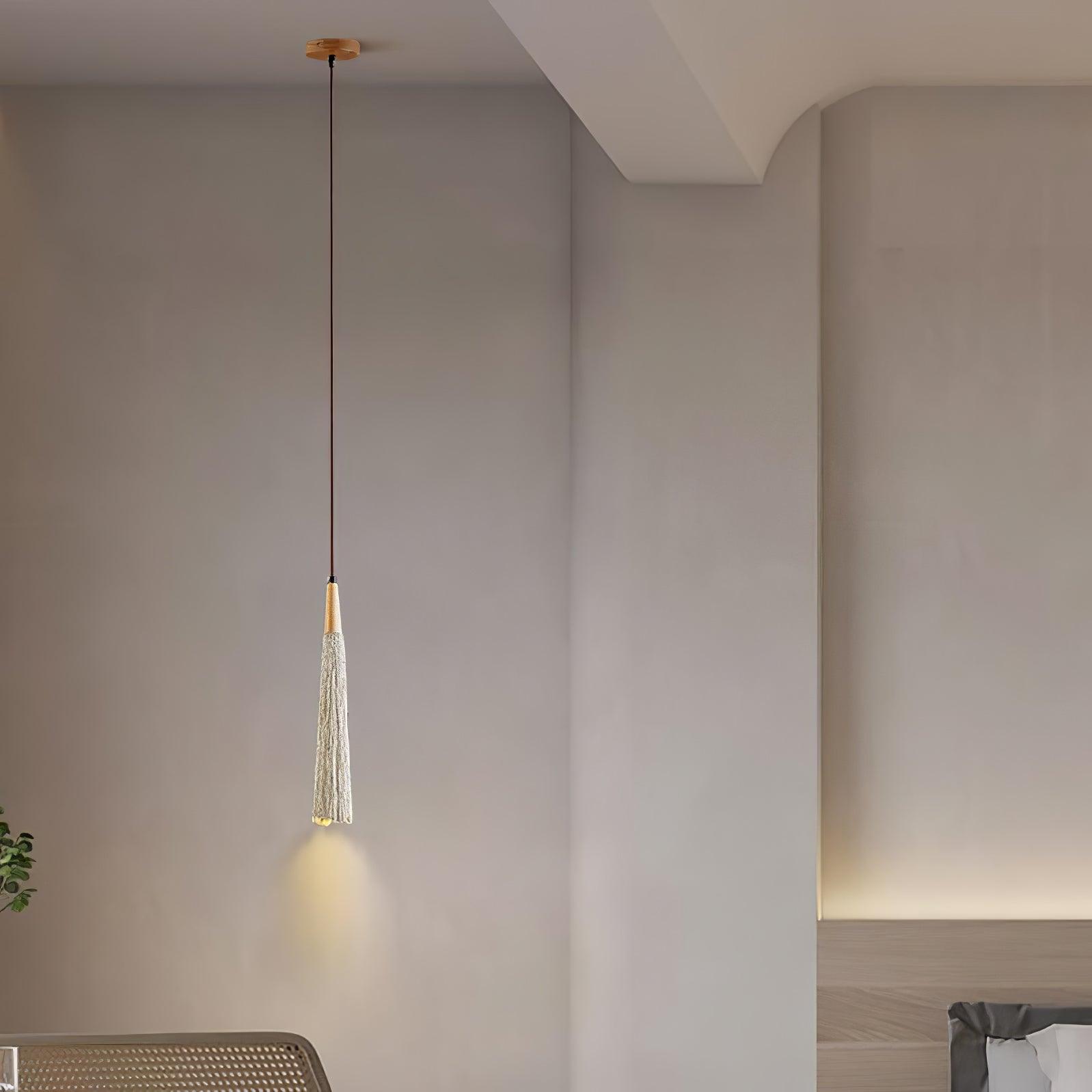 Solara Lampe suspendue en béton plissé