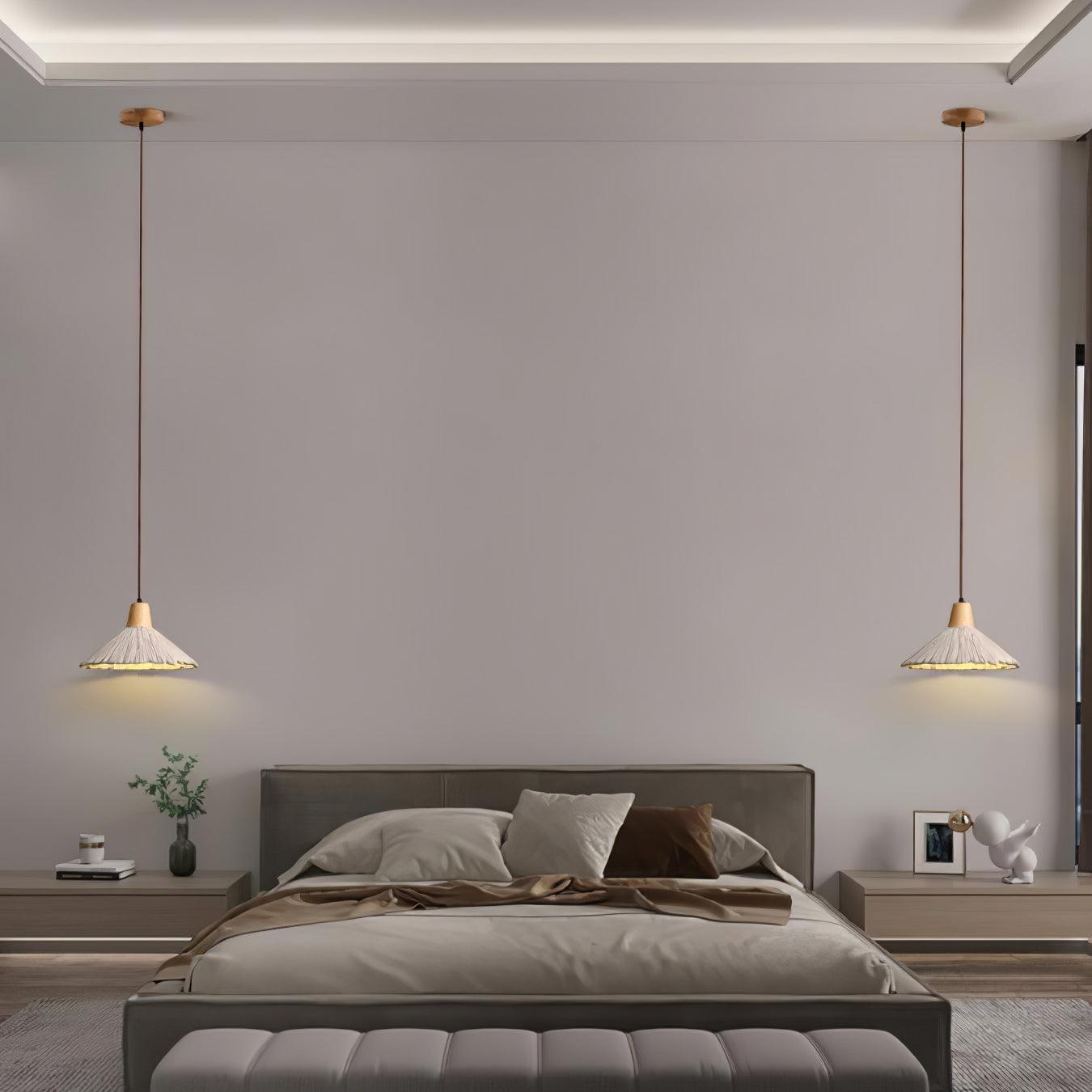 Solara Lampe suspendue en béton plissé