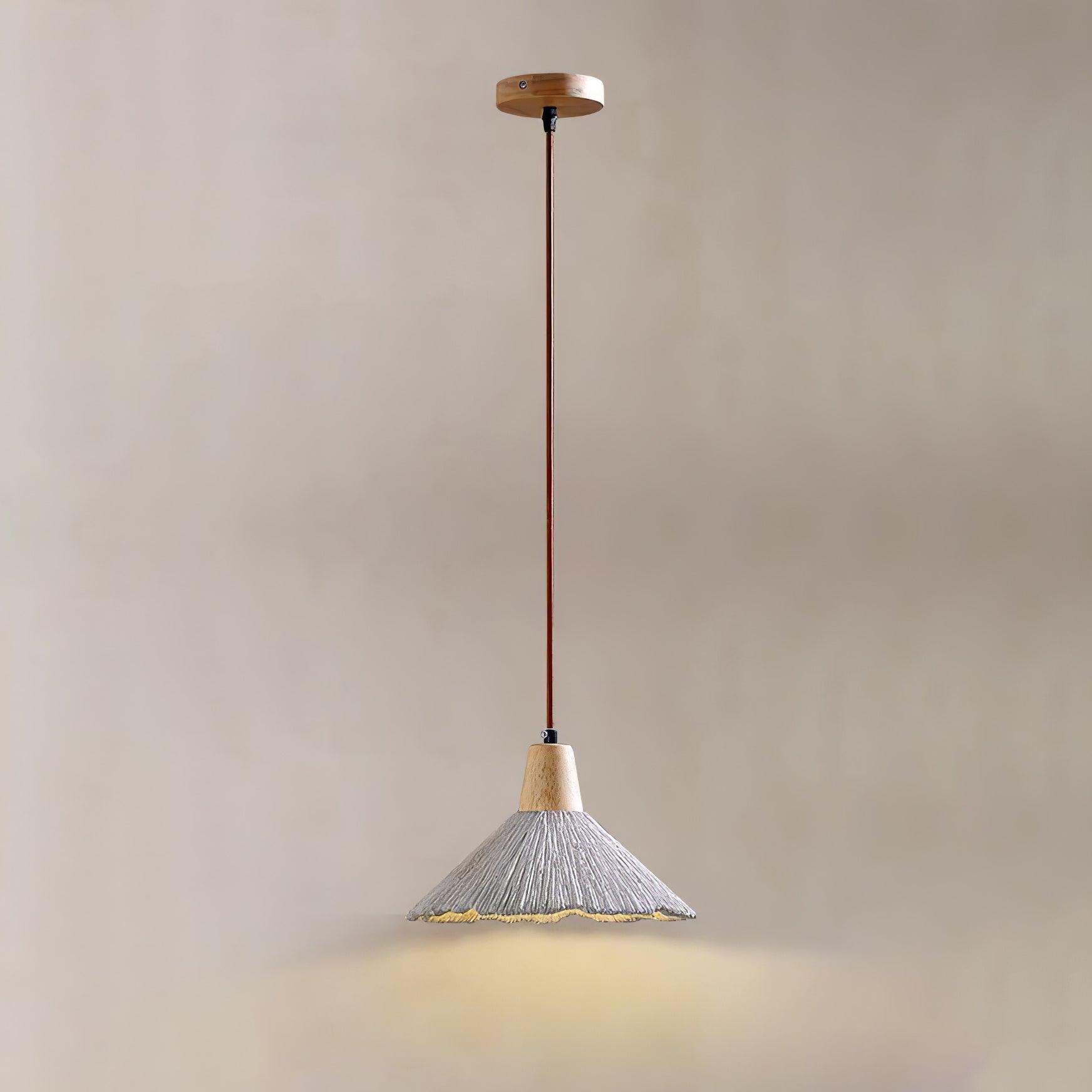 Solara Lampe suspendue en béton plissé
