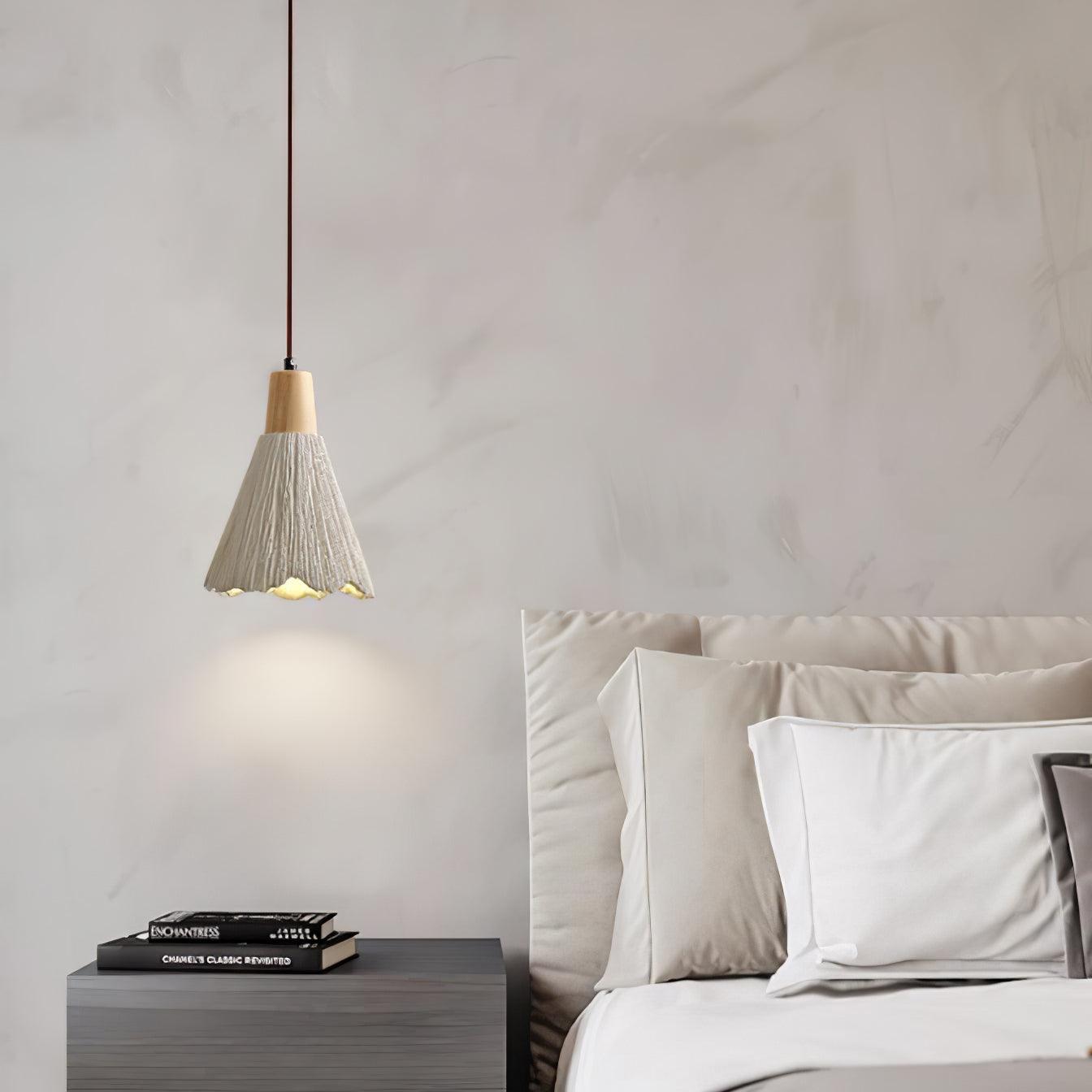 Solara Lampe suspendue en béton plissé