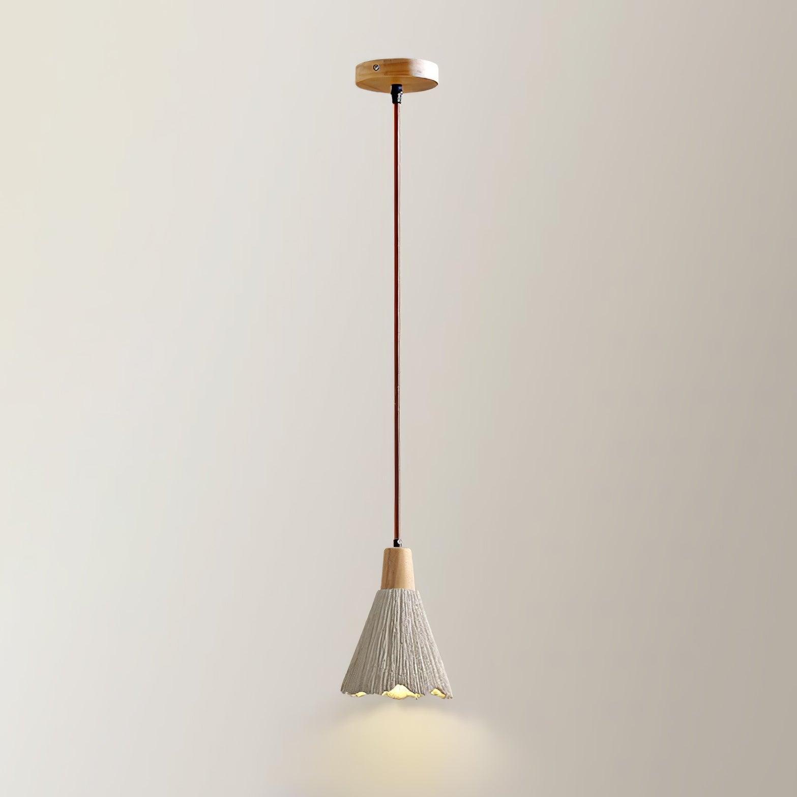 Solara Lampe suspendue en béton plissé