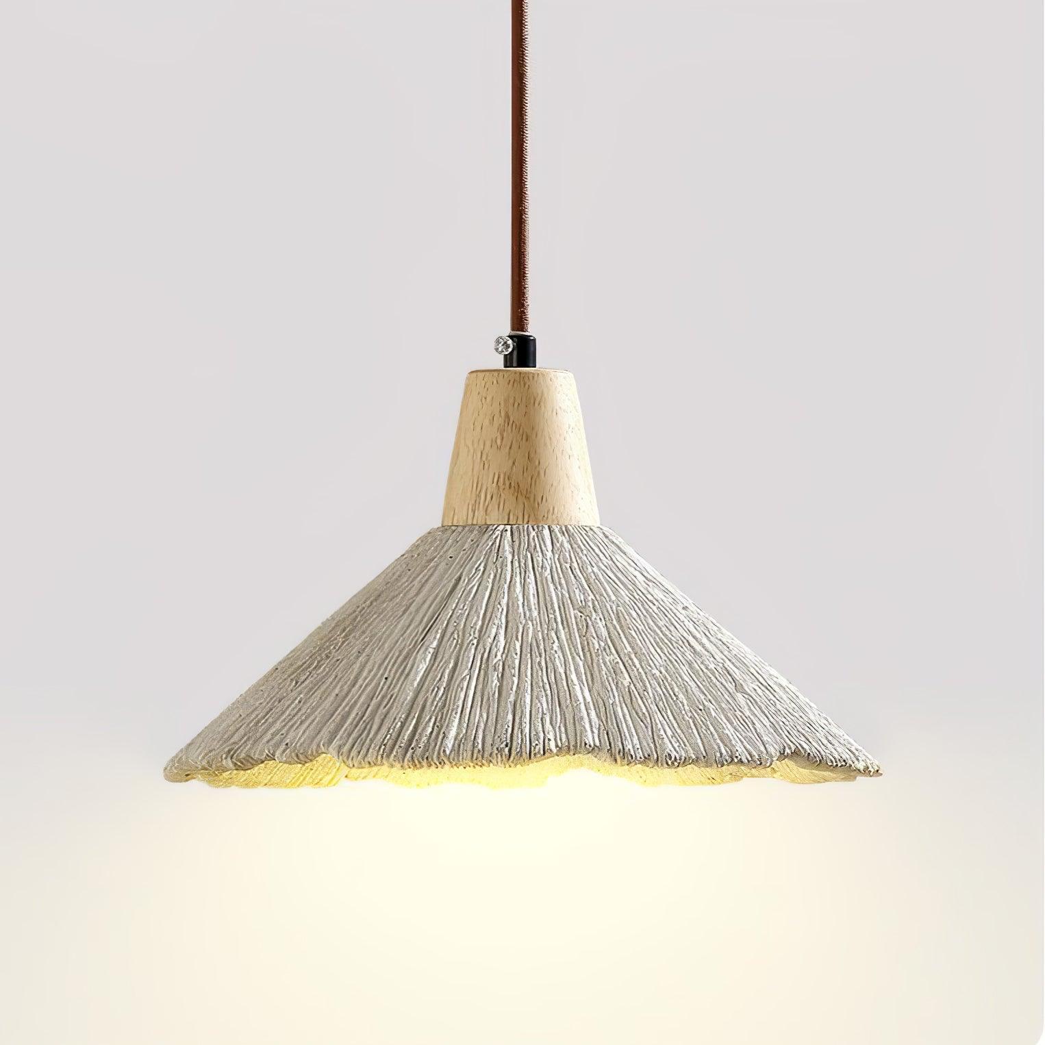 Solara Lampe suspendue en béton plissé