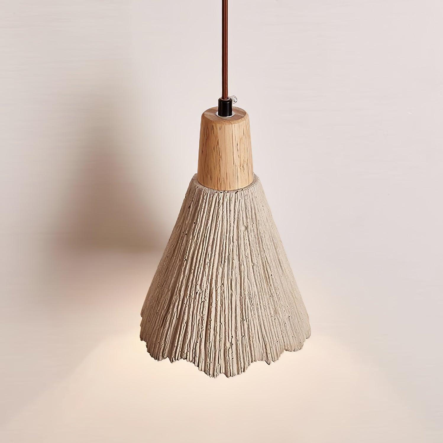 Solara Lampe suspendue en béton plissé