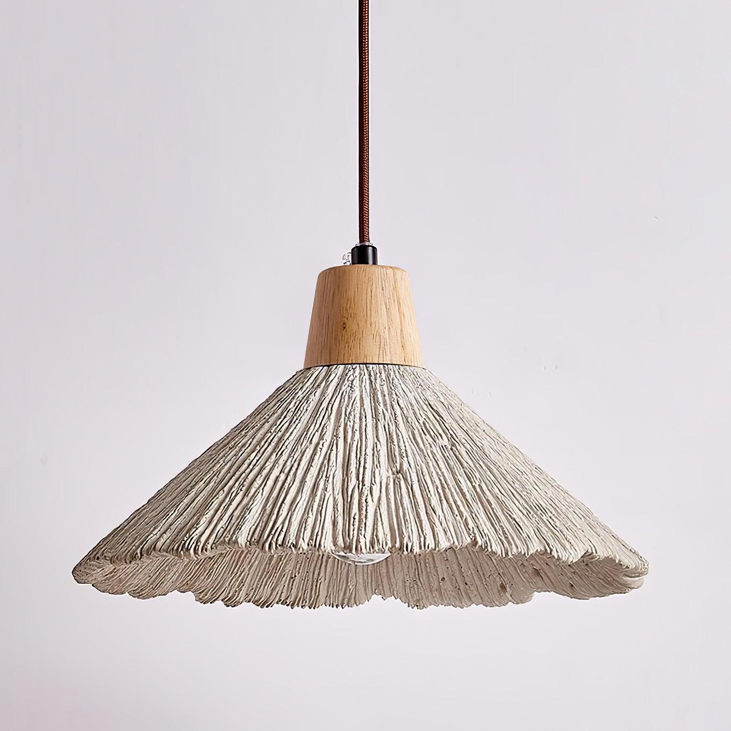 Solara Lampe suspendue en béton plissé