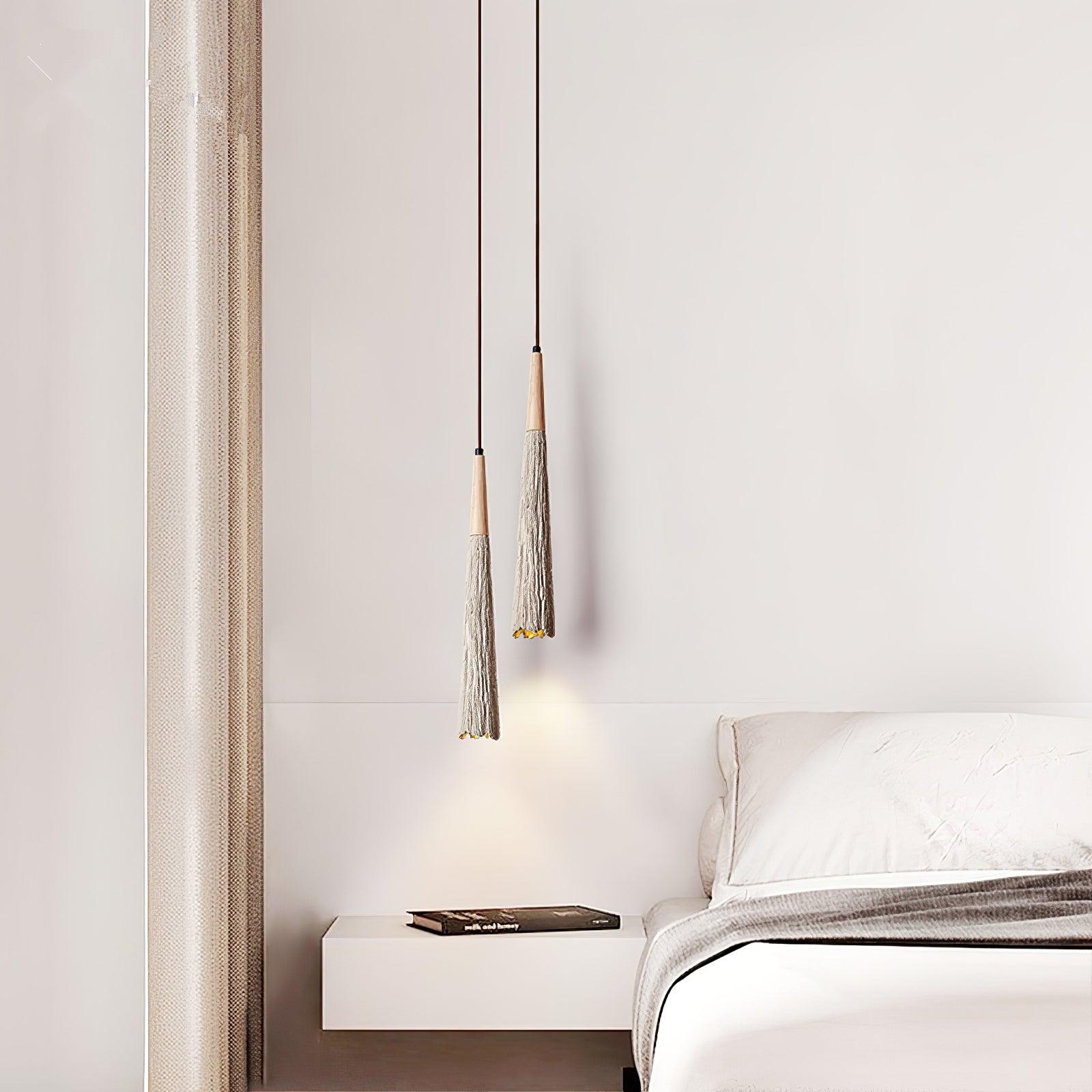 Solara Lampe suspendue en béton plissé