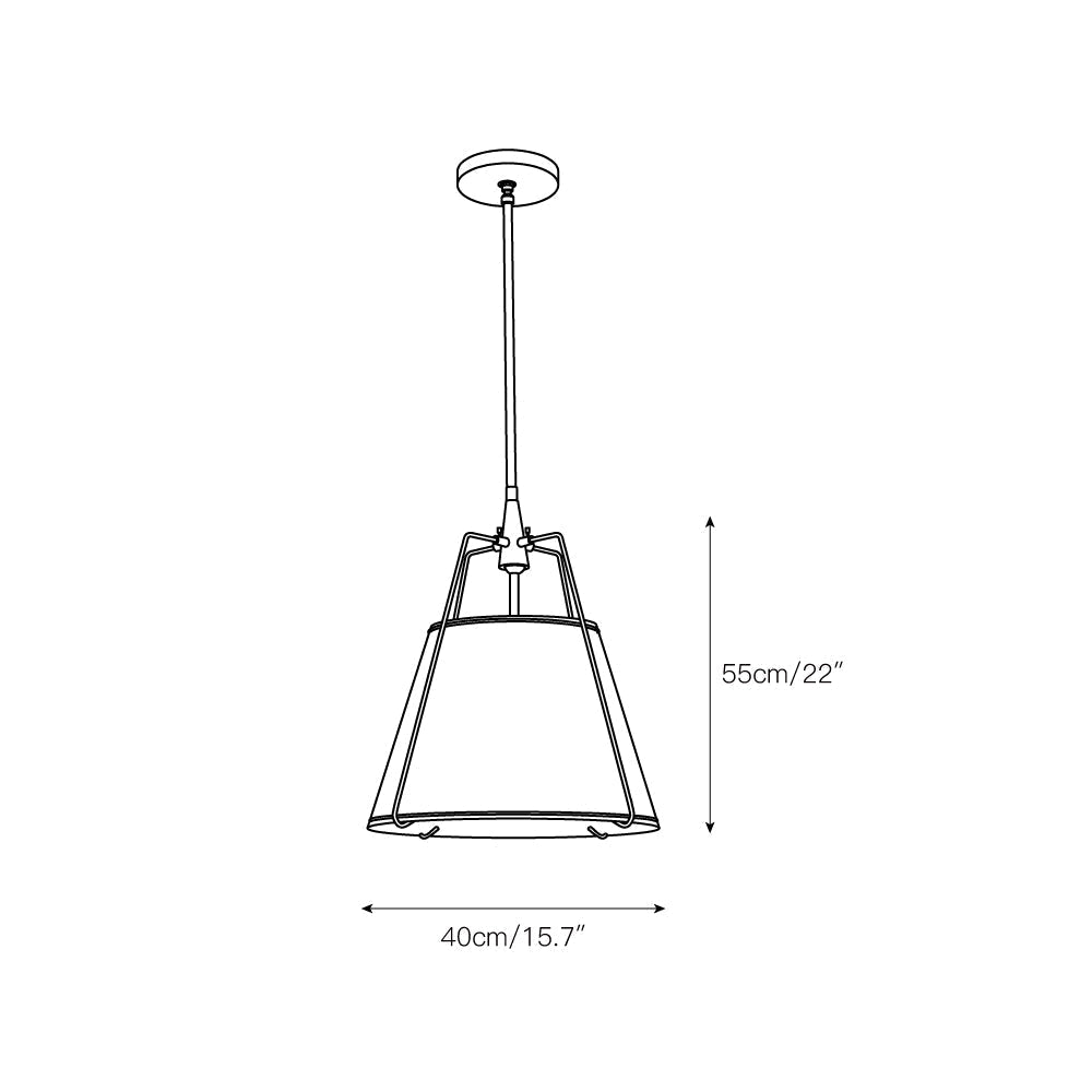 Veshaa Suspension Tissu Industrielle Vintage Tambour