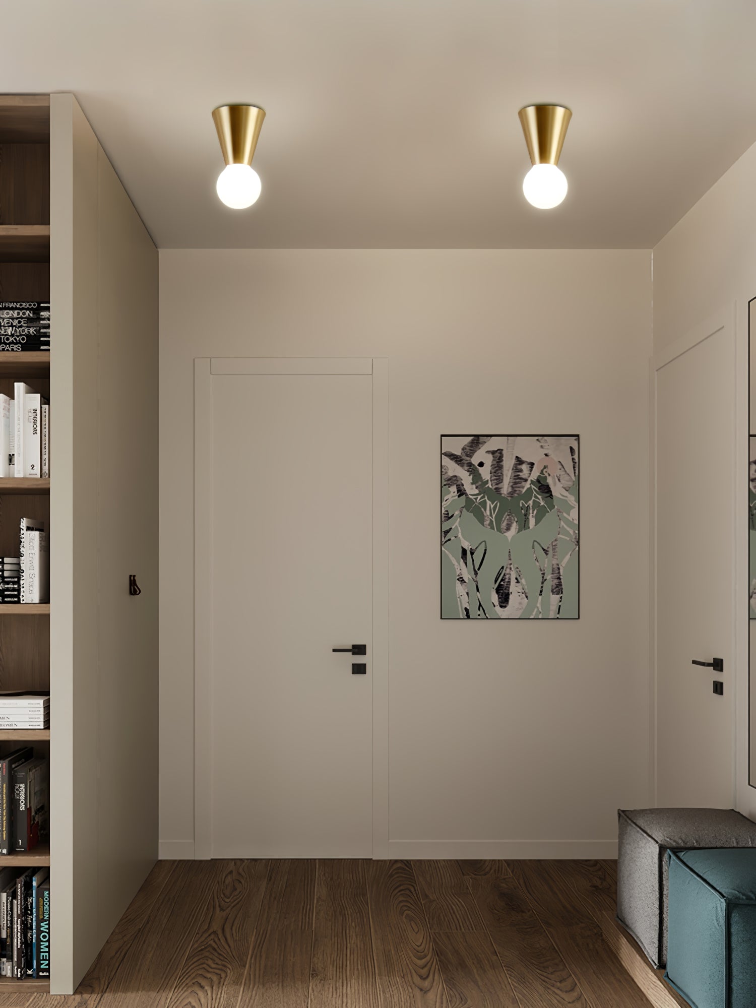 Nycareth Lampe Plafonnier Moderne Minimaliste en Verre