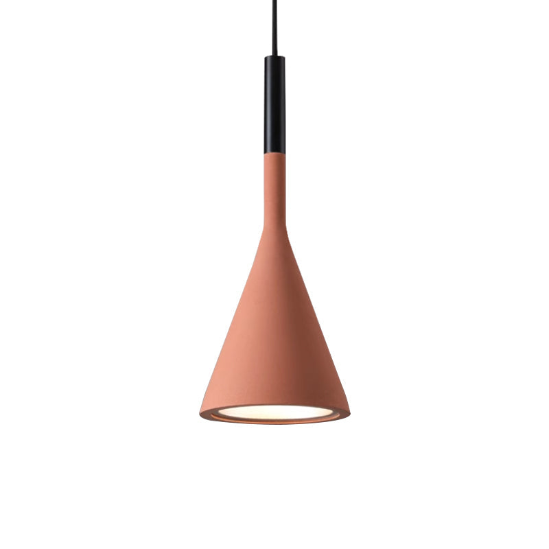Solara Lampe suspendue conique en béton industrielle