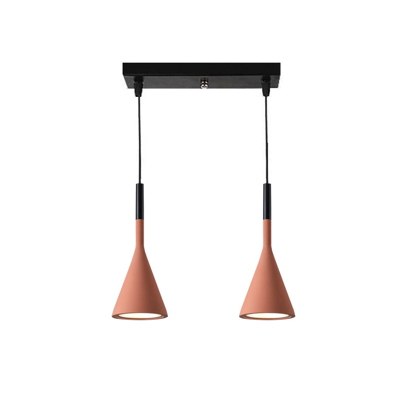 Solara Lampe suspendue conique en béton industrielle