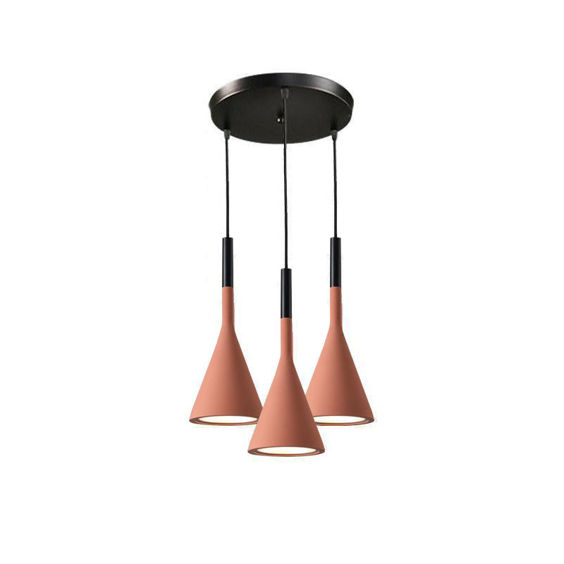 Solara Lampe suspendue conique en béton industrielle