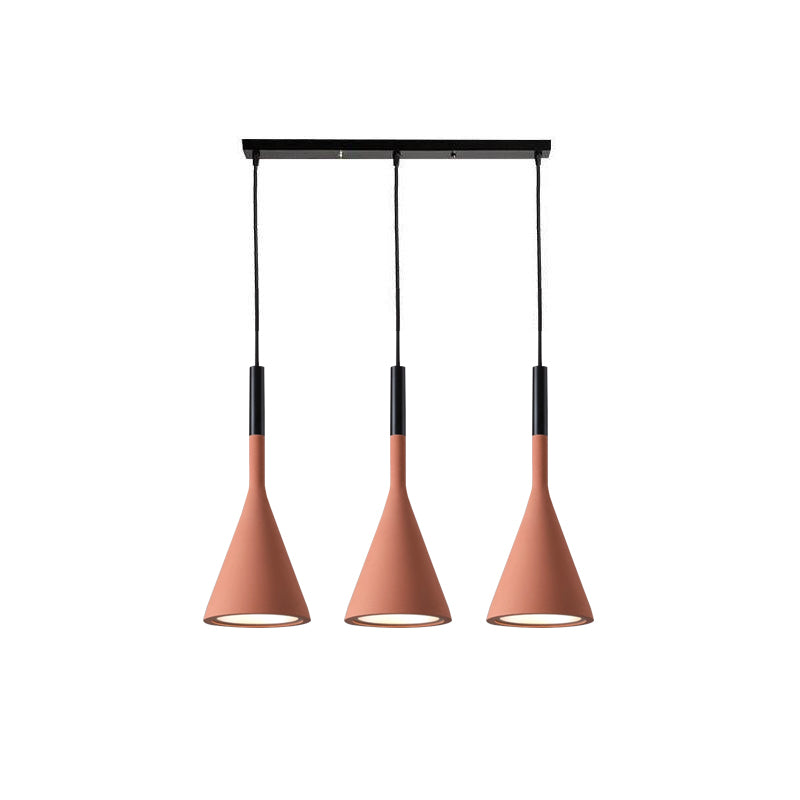 Solara Lampe suspendue conique en béton industrielle