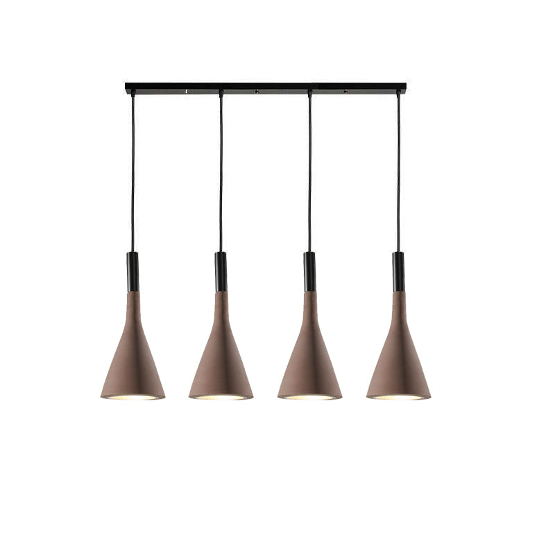Solara Lampe suspendue conique en béton industrielle