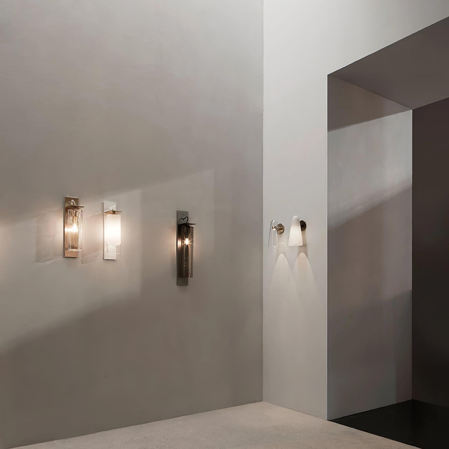 Yoke Lampe Murale En Métal Et Verre Minimaliste Moderne