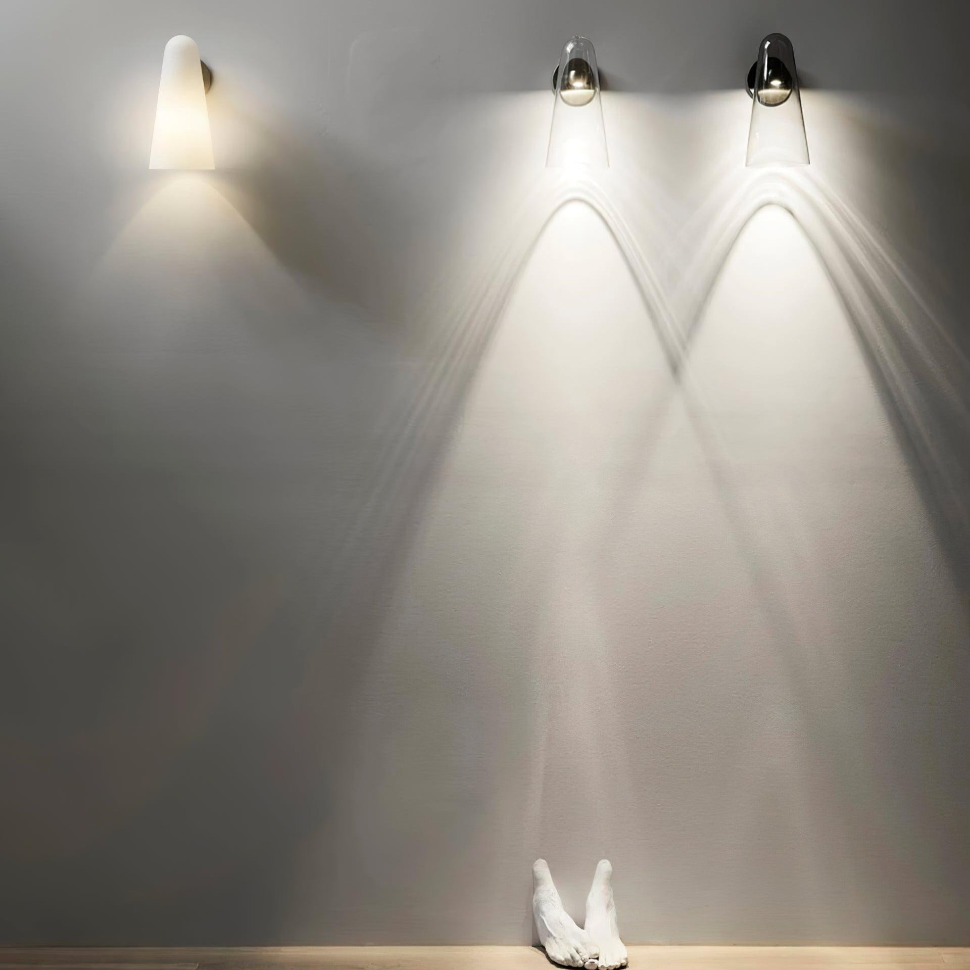 Yoke Lampe Murale En Métal Et Verre Minimaliste Moderne