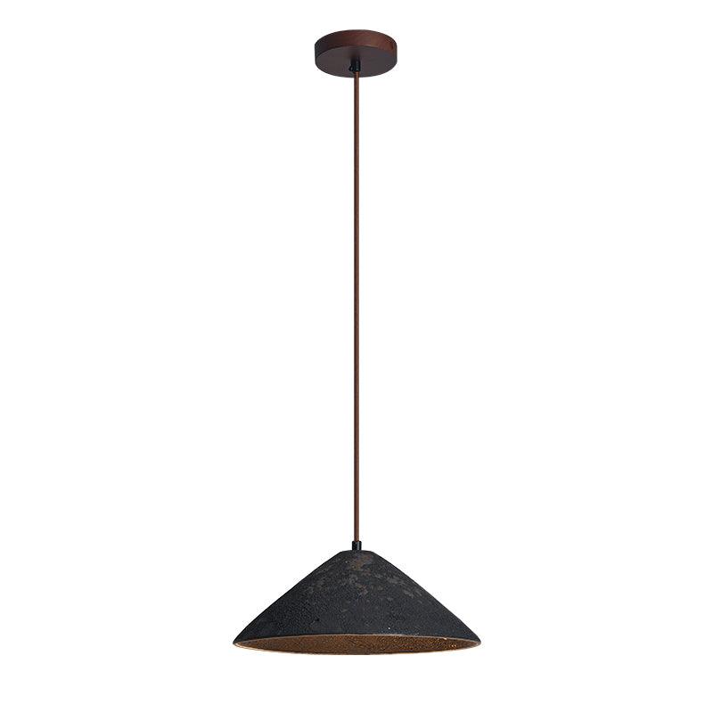 Solara Lampe suspendue cône en céramique rustique vintage minimaliste