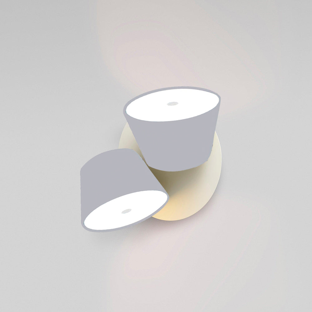 Fivra Lustra Applique Murale Double Abat-Jour