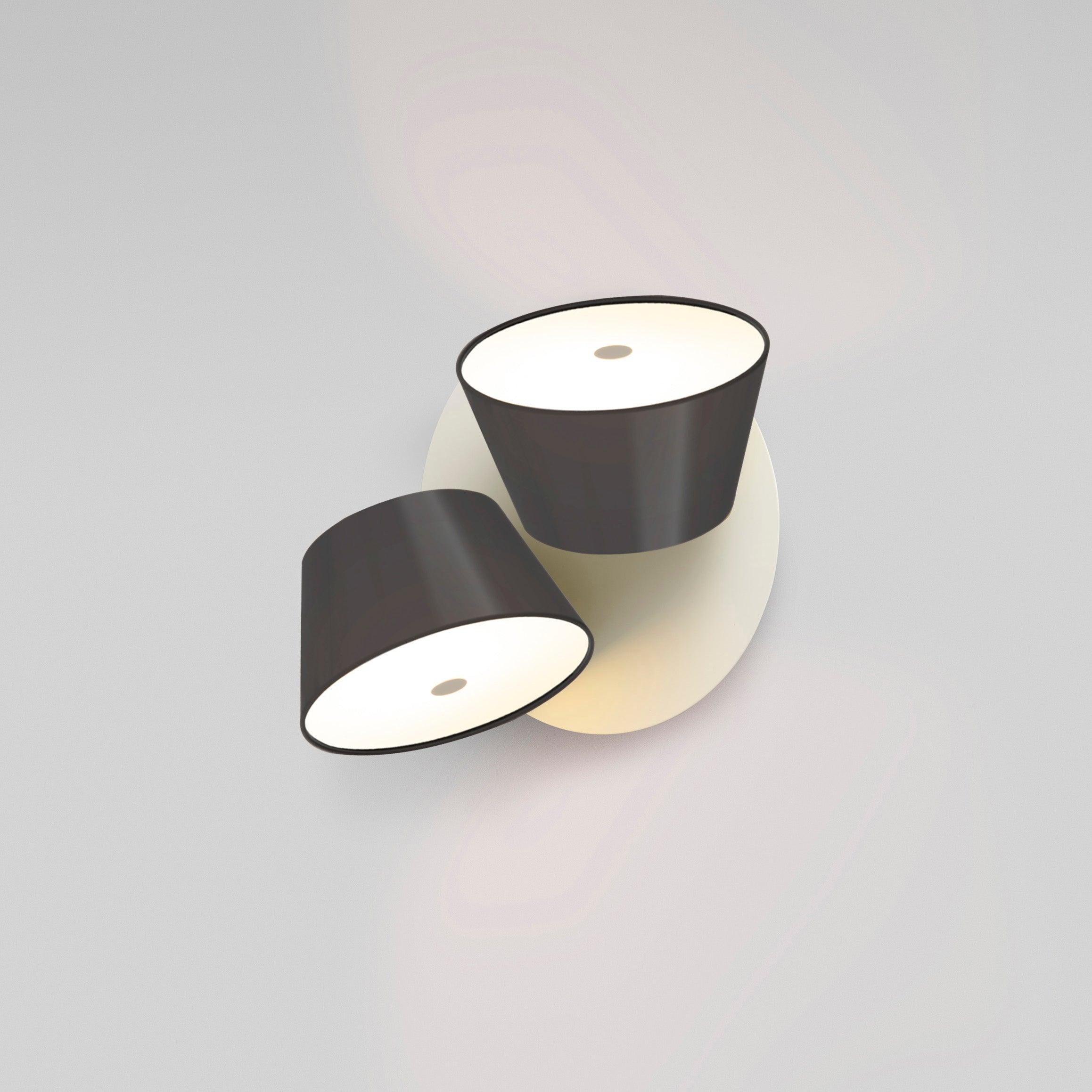 Fivra Lustra Applique Murale Double Abat-Jour