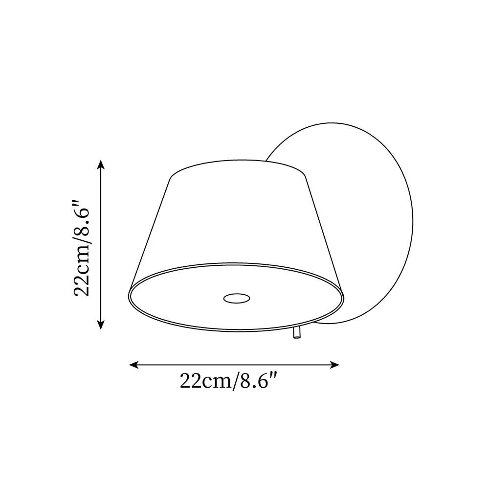 Fivra Lustra Applique Murale Double Abat-Jour