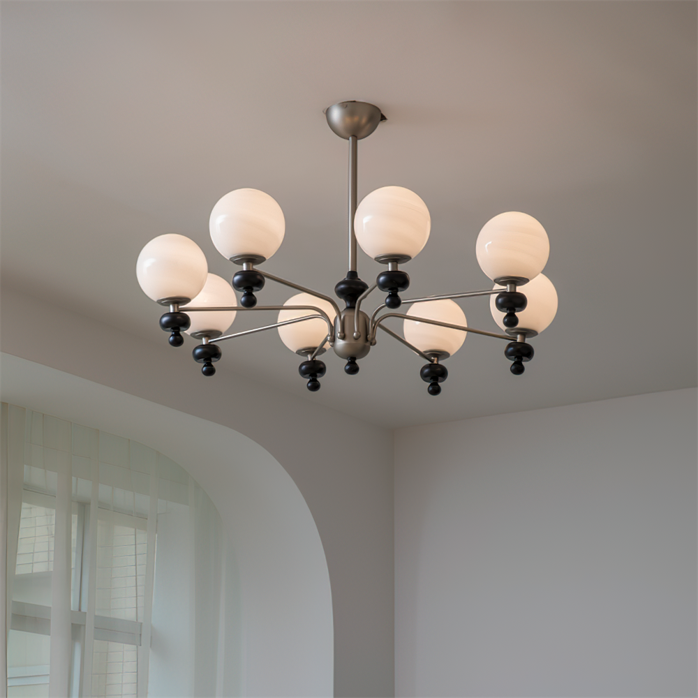 Cora Lustre Nickel Orb Élégant