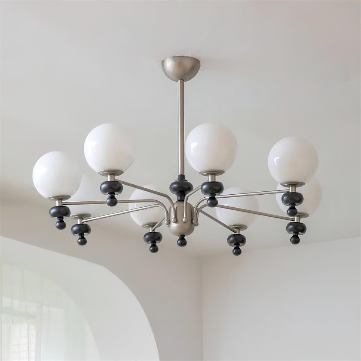 Cora Lustre Nickel Orb Élégant
