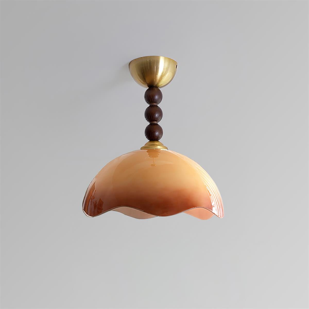 Syraeia Plafonnier Art Nordique en Verre Coral