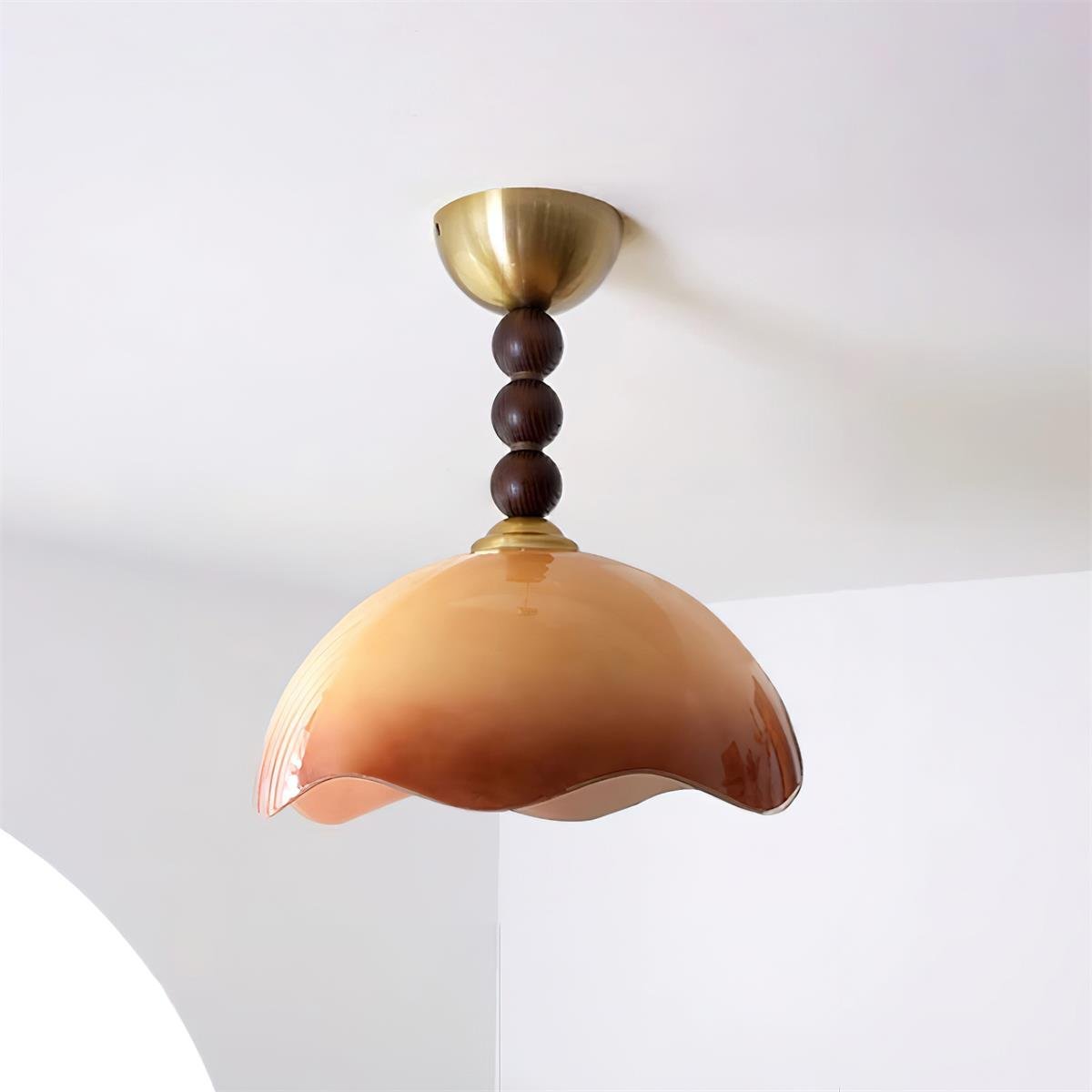 Syraeia Plafonnier Art Nordique en Verre Coral
