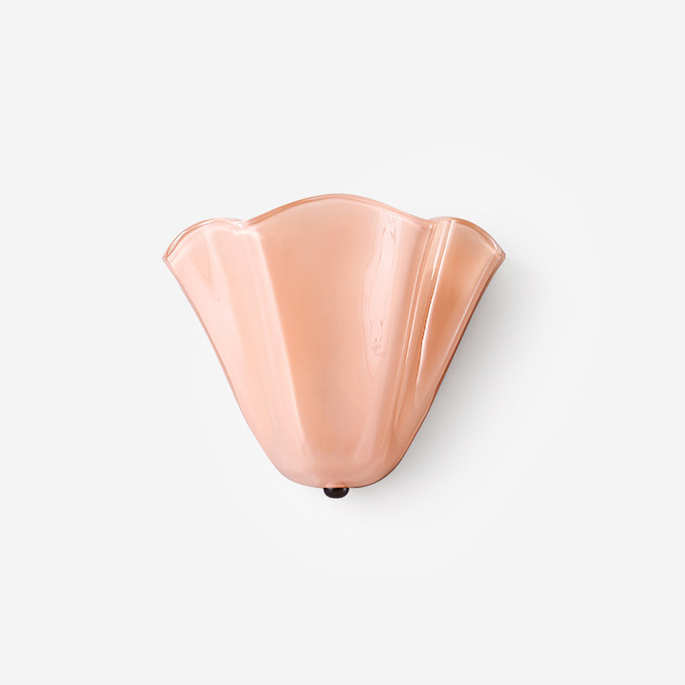 Corala Applique Murale Verre Pastel Forme Ventilateur
