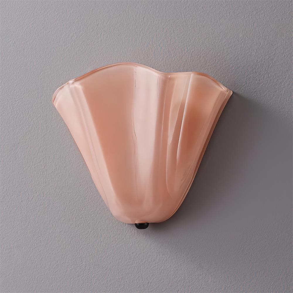 Corala Applique Murale Verre Pastel Forme Ventilateur