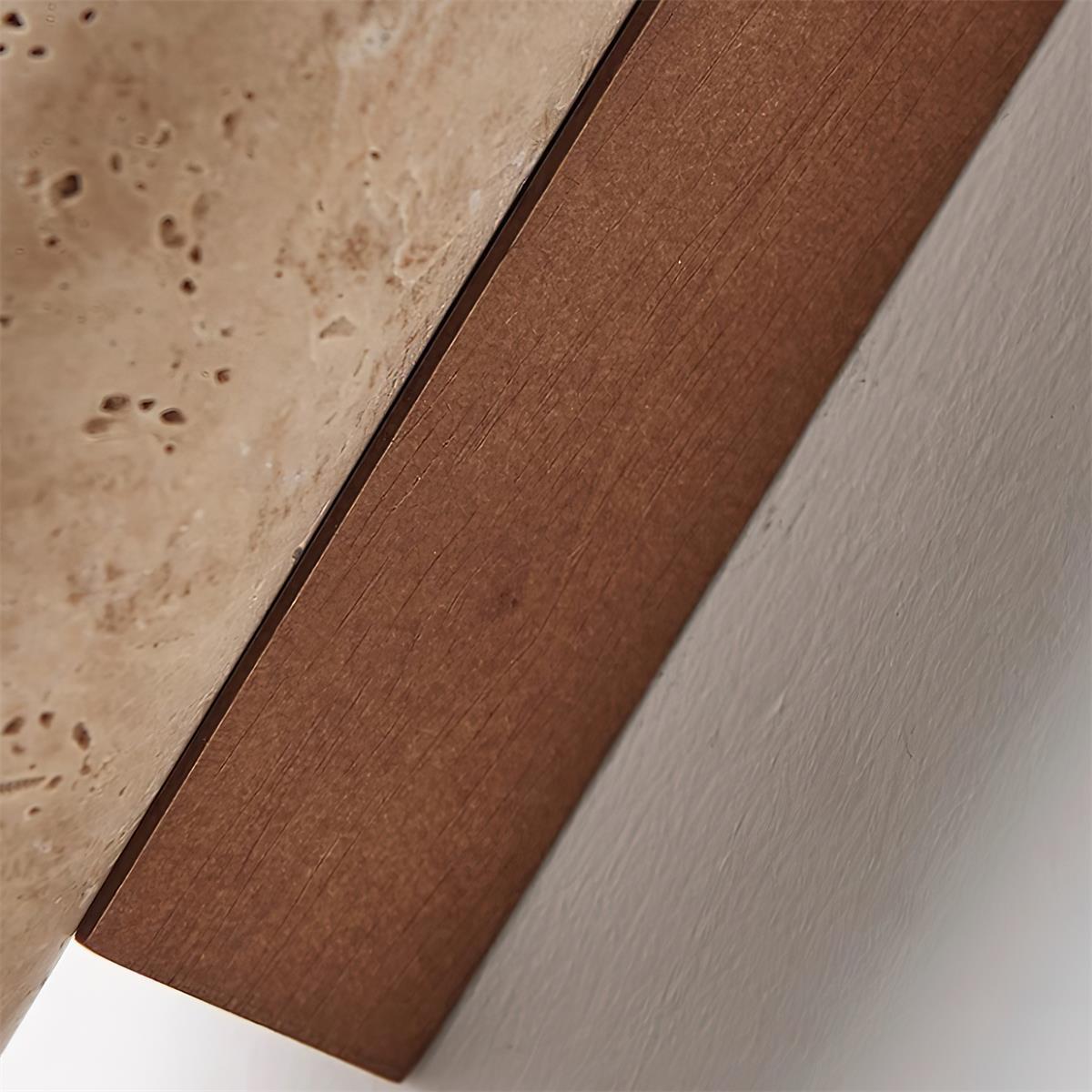 Lunaro Applique Murale Travertin Grande Minimaliste