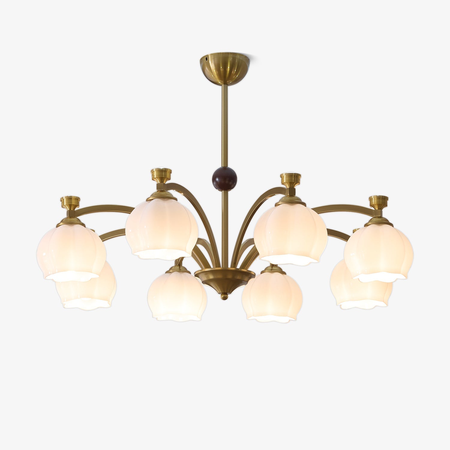 Alshaarae Lustre Bois Verre Arc Premium Traditionnel
