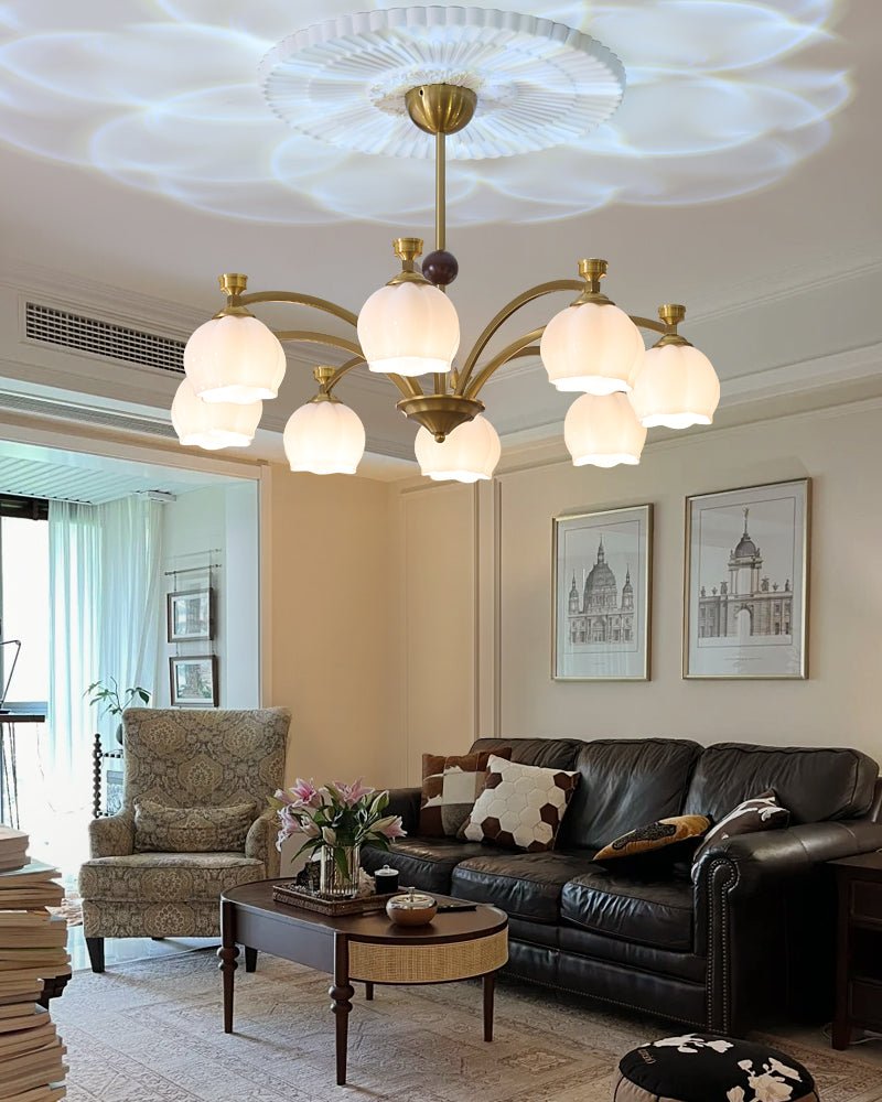 Alshaarae Lustre Bois Verre Arc Premium Traditionnel