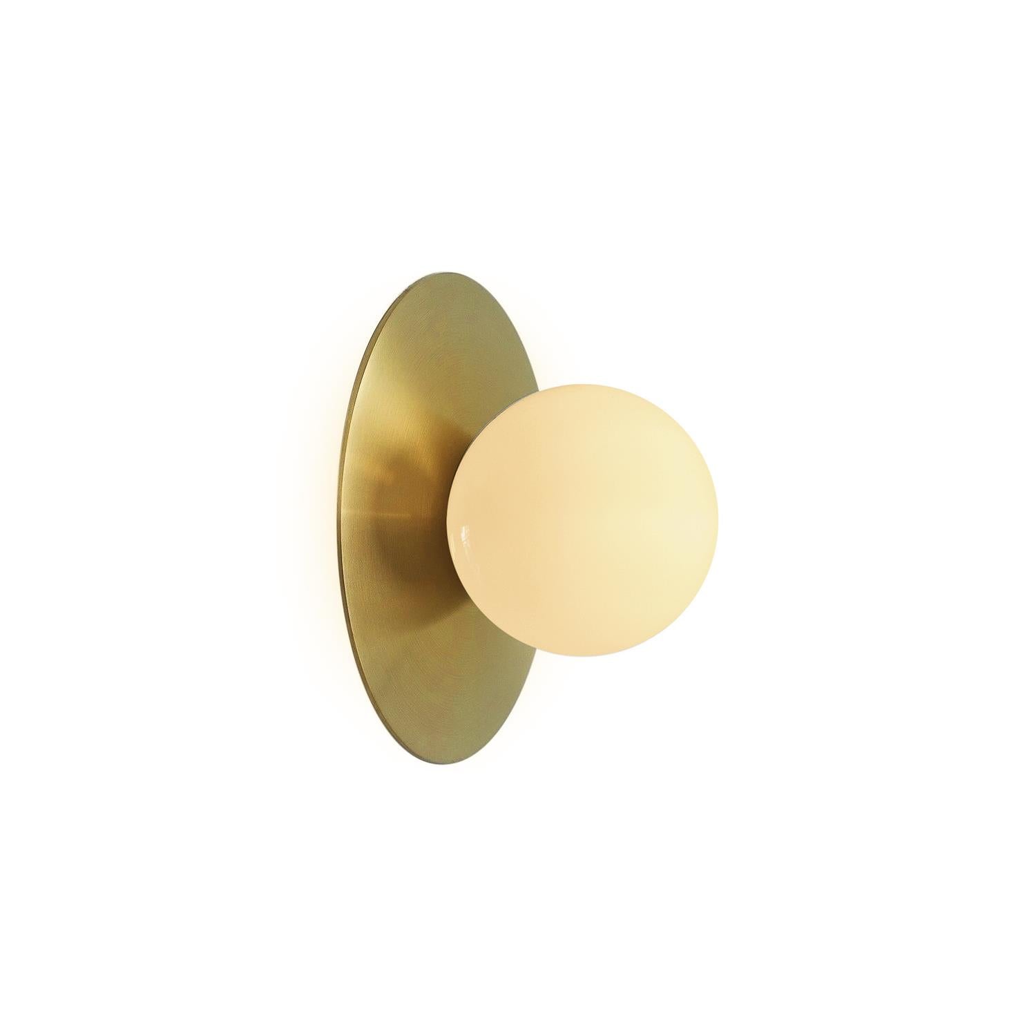 Haze Lampe Murale Ronde En Métal Et Verre Minimaliste Moderne