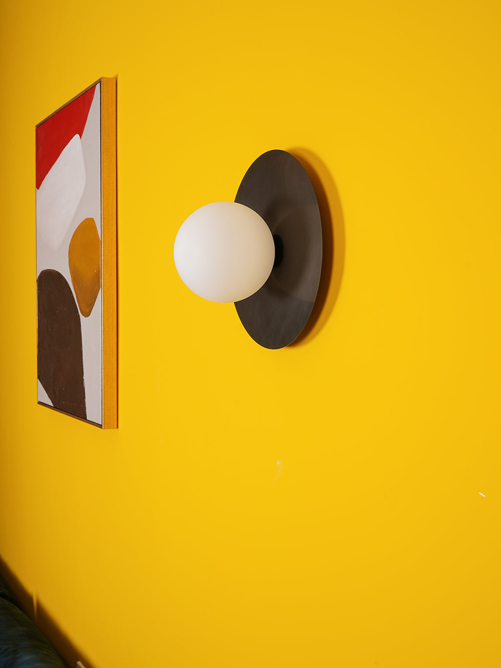 Haze Lampe Murale Ronde En Métal Et Verre Minimaliste Moderne