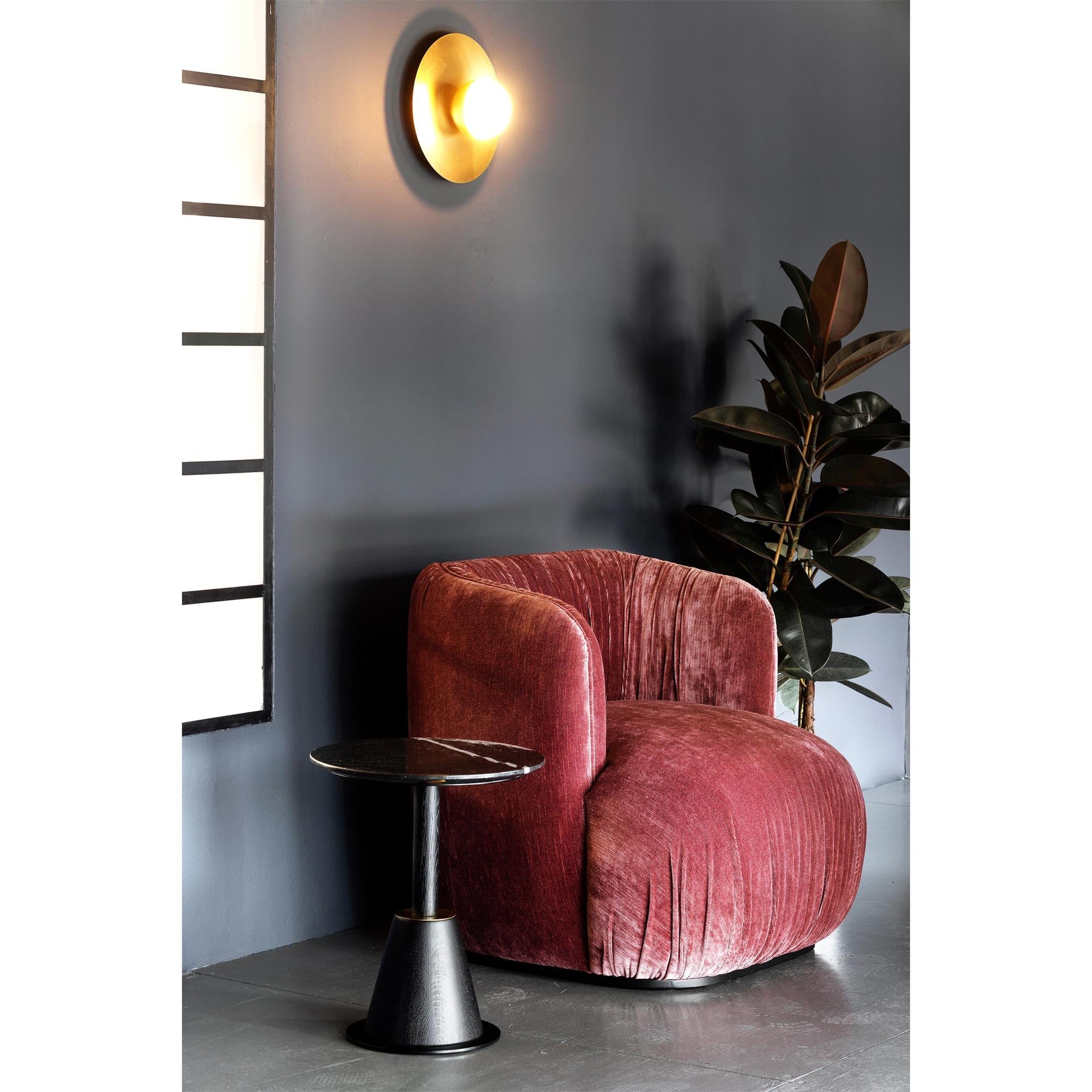Haze Lampe Murale Ronde En Métal Et Verre Minimaliste Moderne