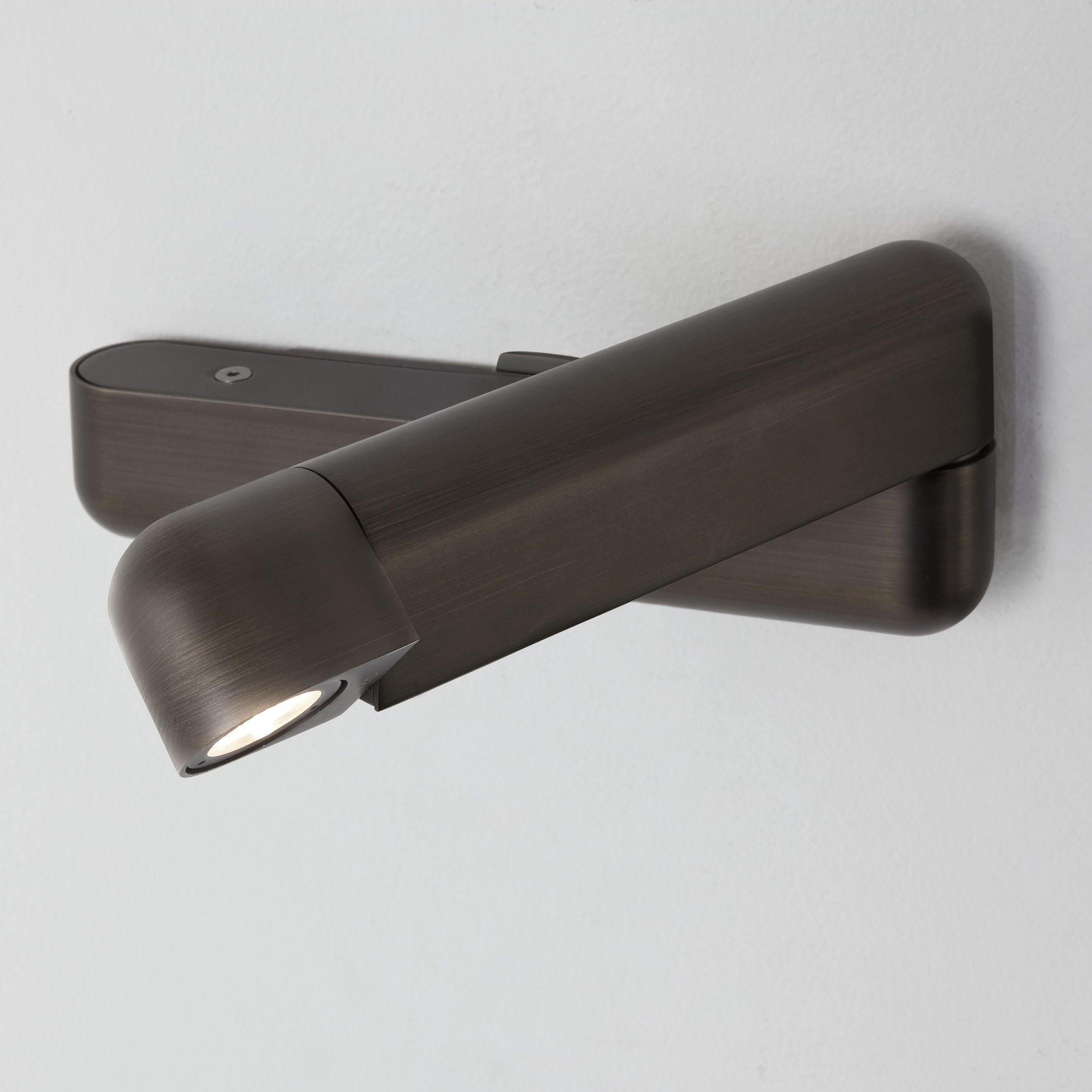 Lustra Applique Murale Noire LED Réglable USB