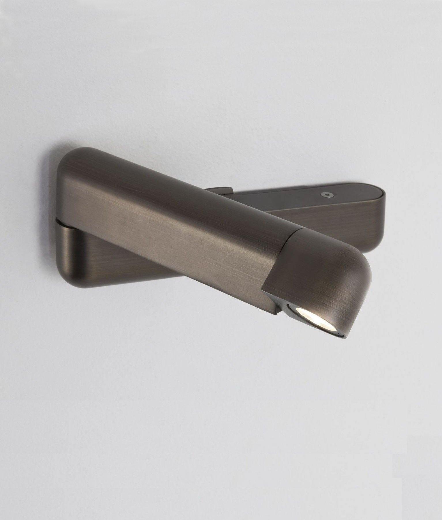 Lustra Applique Murale Noire LED Réglable USB