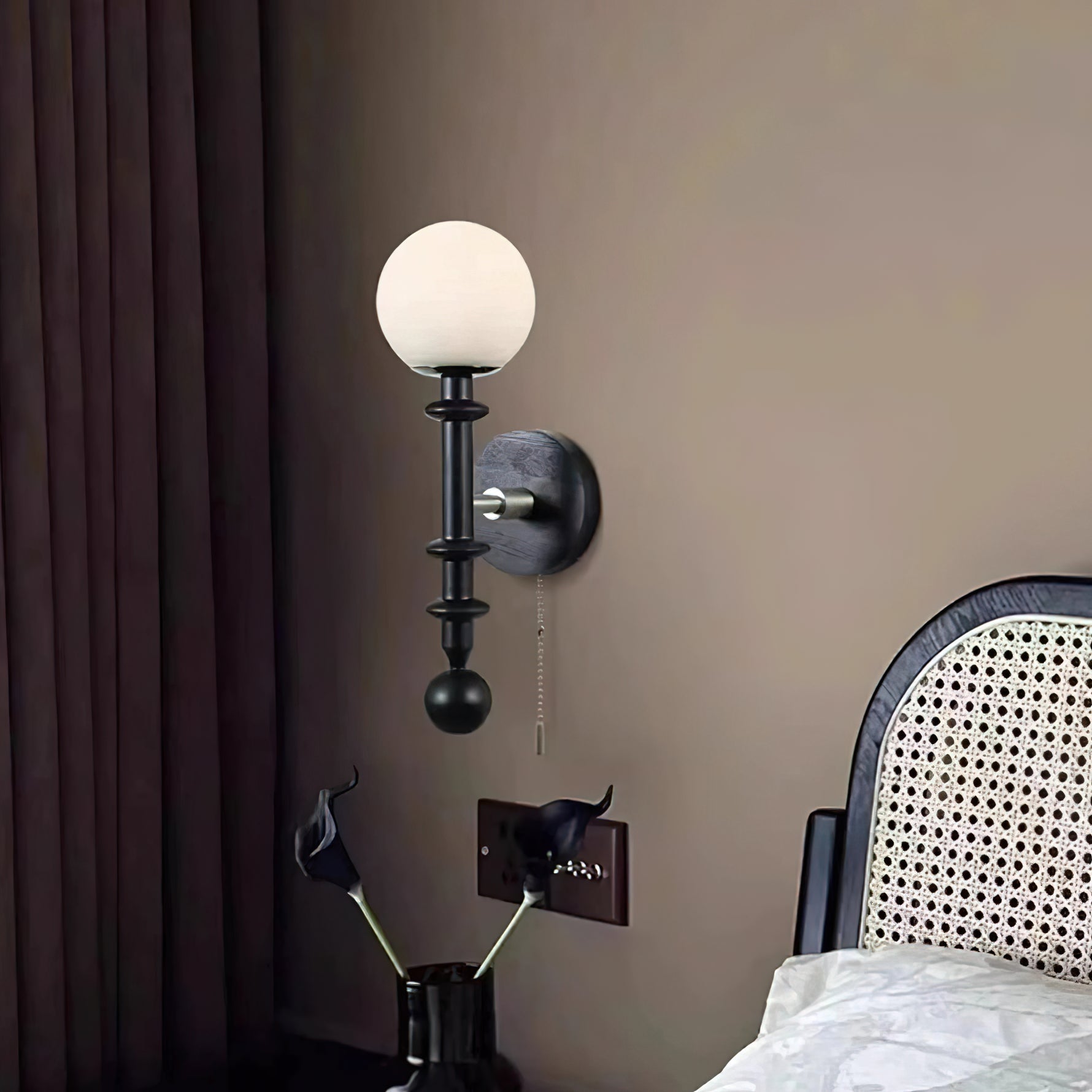 Velno Lustra Applique Murale Moderne Globe