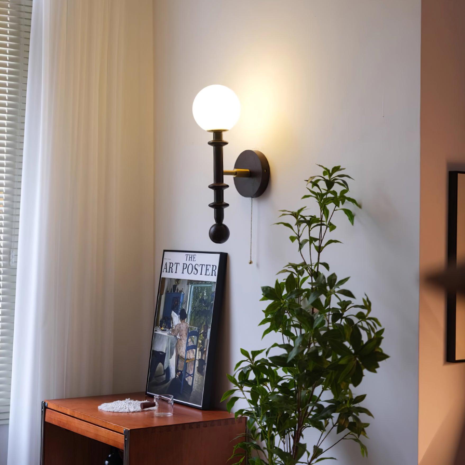 Velno Lustra Applique Murale Moderne Globe