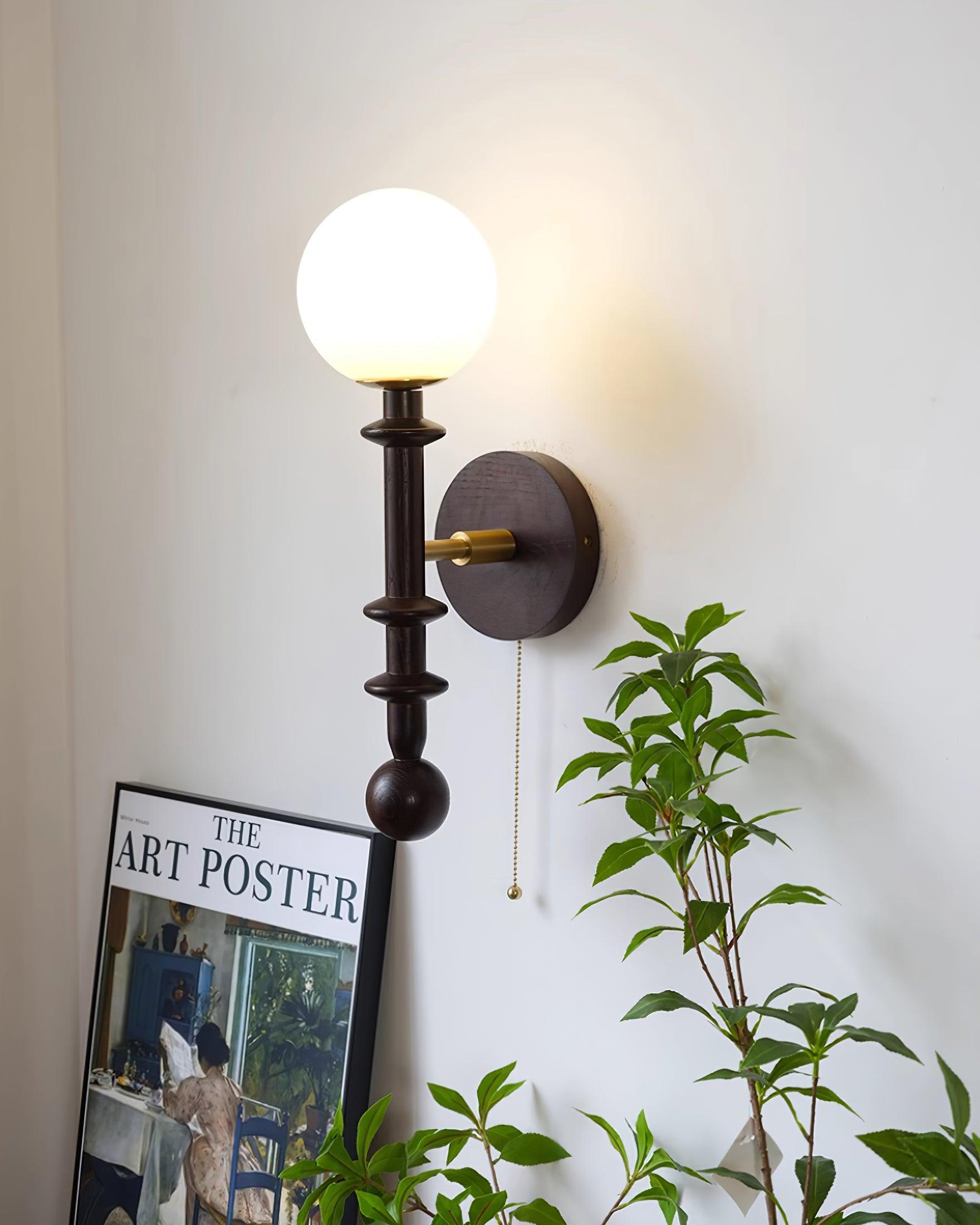 Velno Lustra Applique Murale Moderne Globe