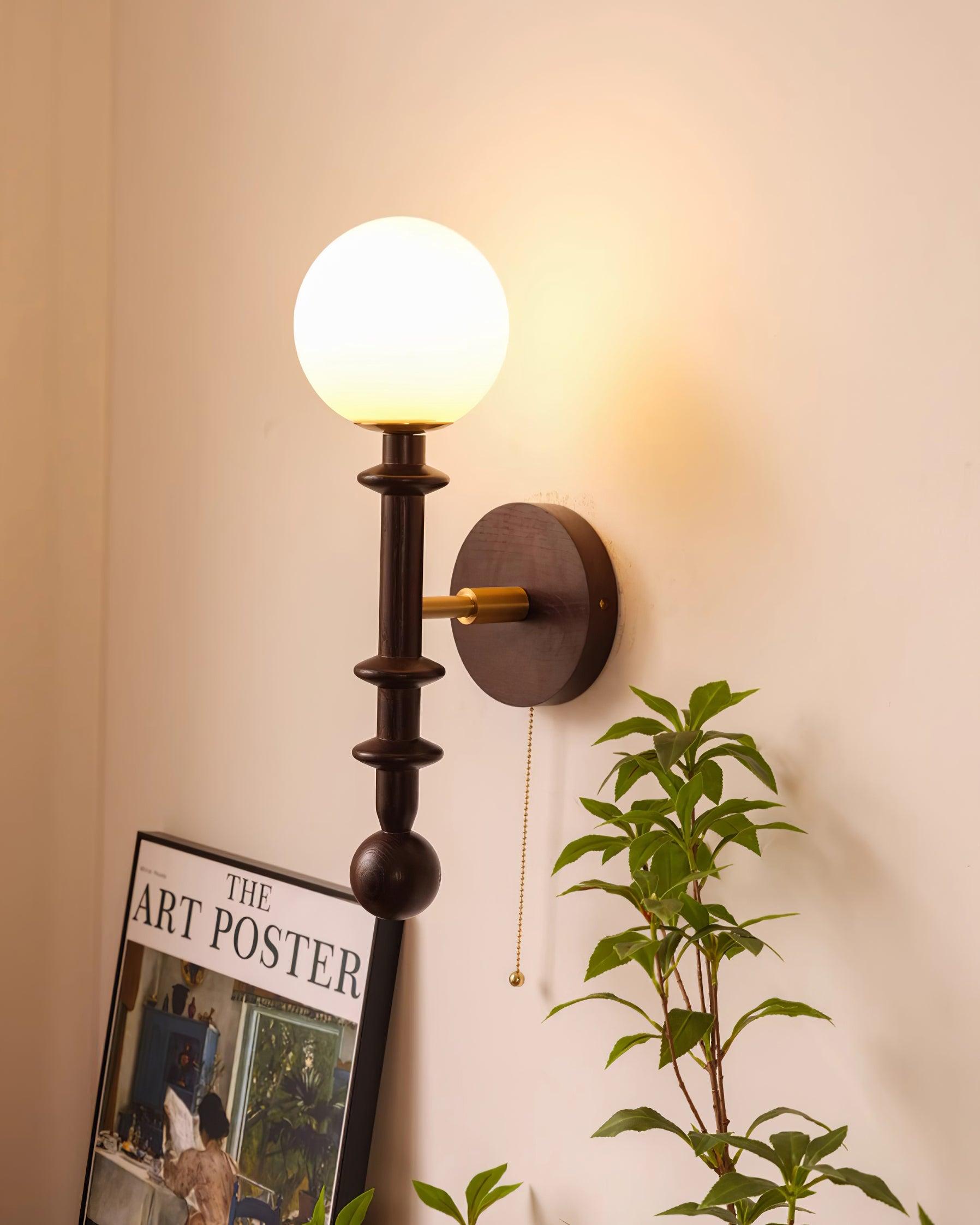 Velno Lustra Applique Murale Moderne Globe