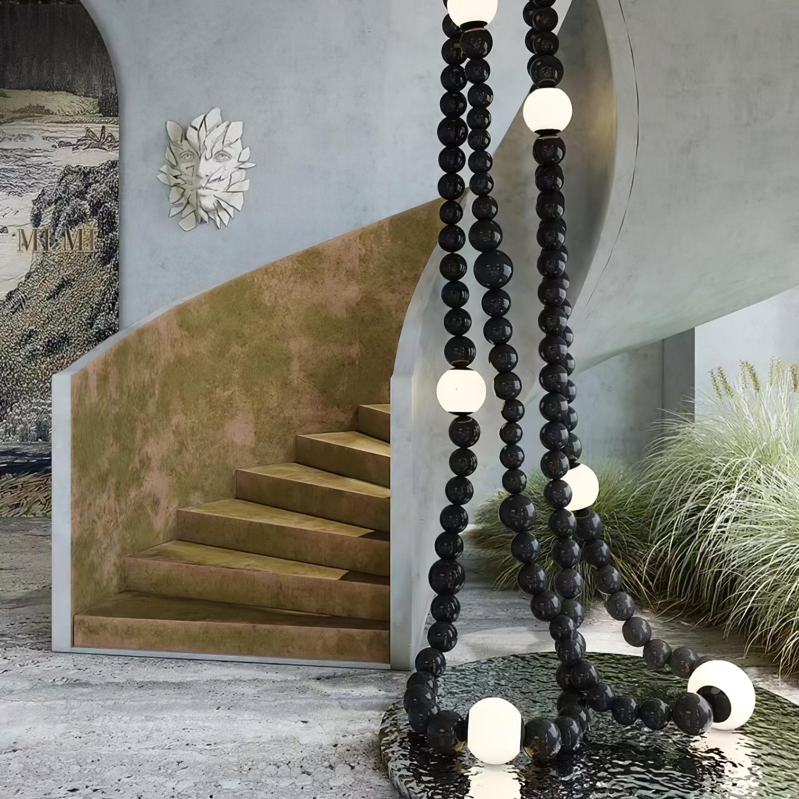 Nysolisra Lustre Moderne en Verre