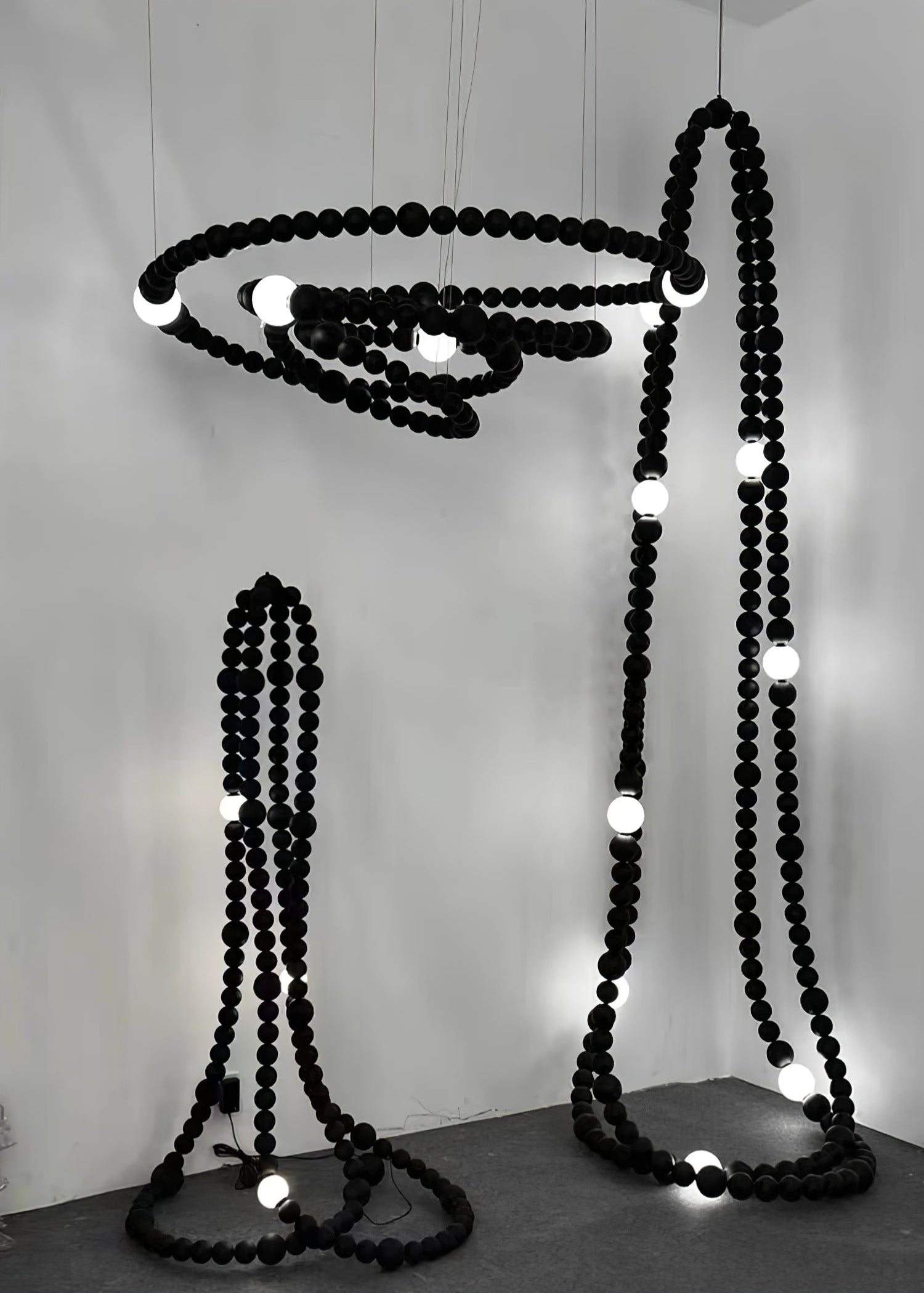 Nysolisra Lustre Moderne en Verre