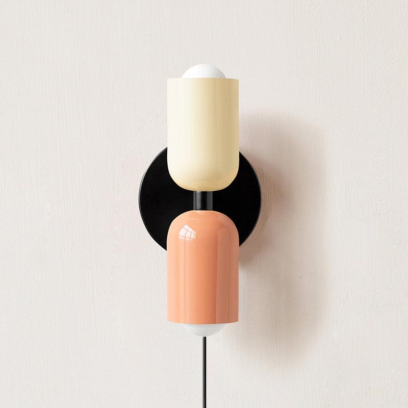 Lustra Wall Lamp Green Black Minimalist Plug-In