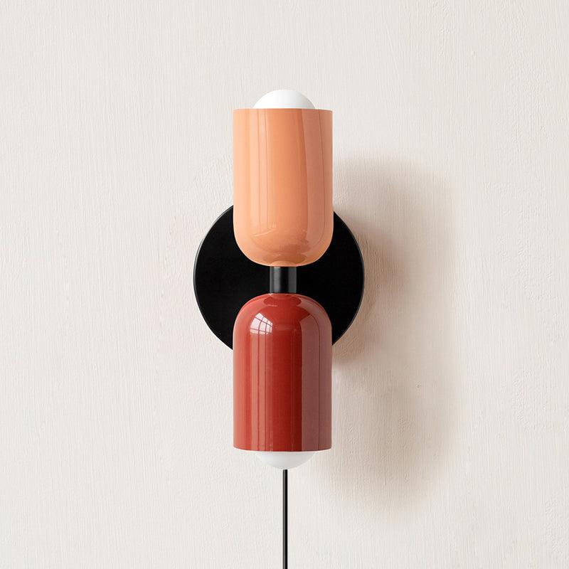 Lustra Wall Lamp Green Black Minimalist Plug-In