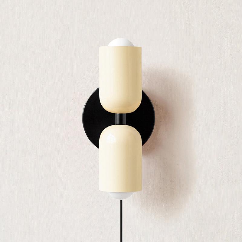 Lustra Wall Lamp Green Black Minimalist Plug-In